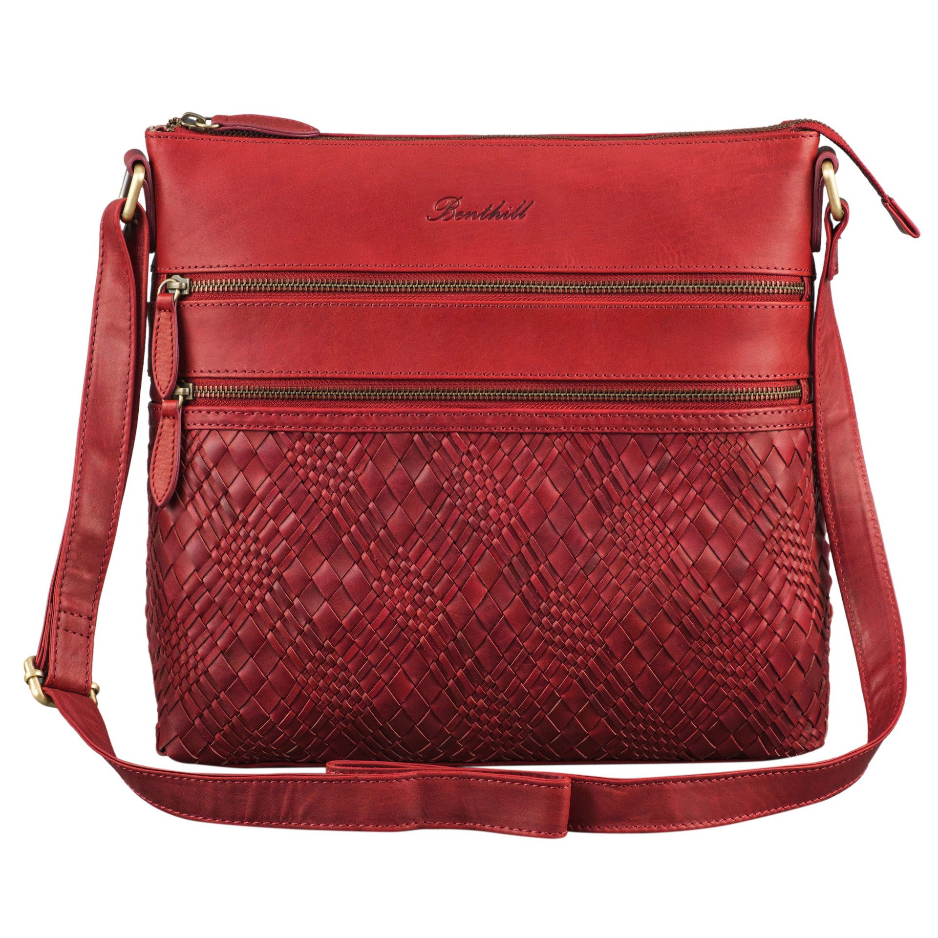 Benthill Umhängetasche Damen Echt Leder Schultertasche günstig online kaufen