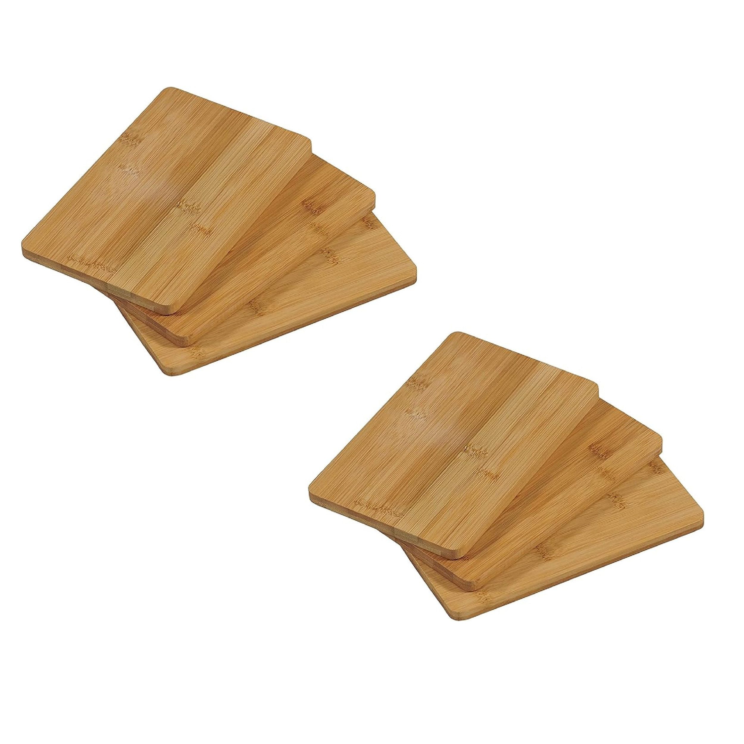 Kesper Frühstücksbrett Frühstücksbrettchen Set, 6er Pack, Bambusholz, Bambus, (6-St), strapazierfähig & langlebig, stilvolle Ergänzung für jede Küche