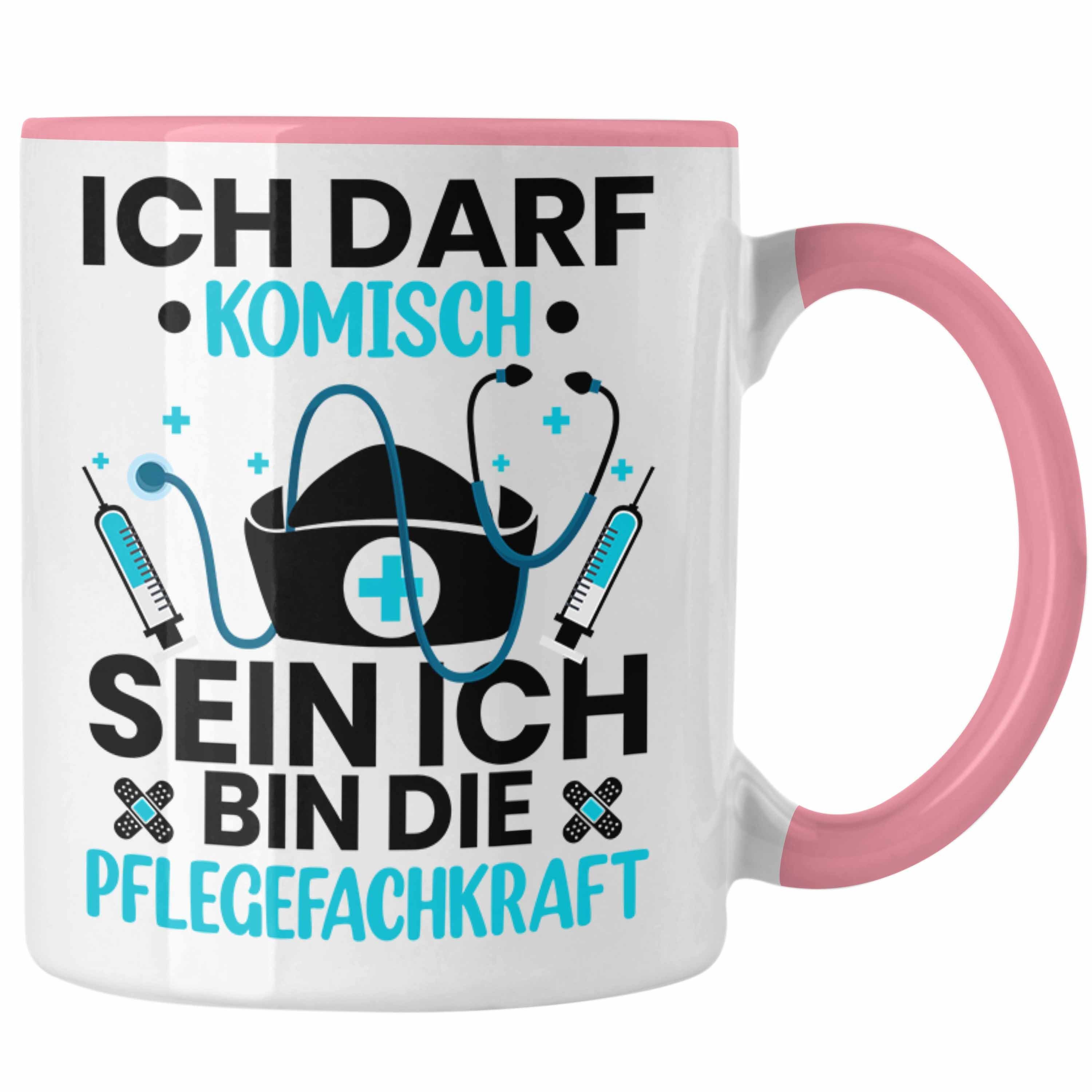 Trendation Tasse Trendation Geschenke Ausbildung Rosa Tasse Spruch Lustiger Pflegefachfrau Zubehört - Pflegefachkraft