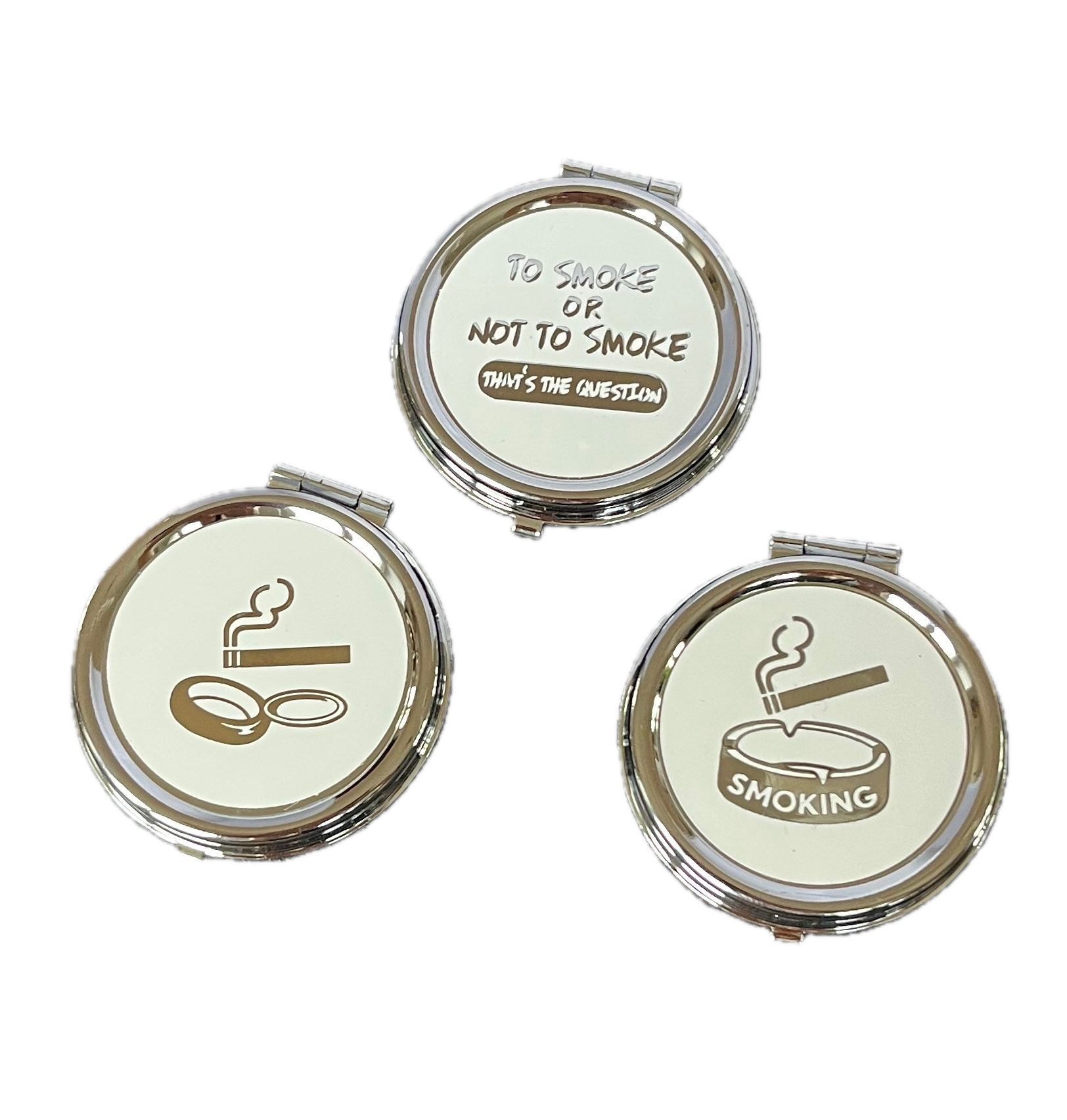 LK Trend & Style Aschenbecher für die Tasche rund, schöne Motive mit Glutkiller.