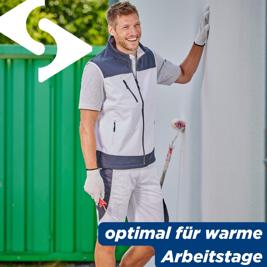 SCHEIBLER WORKWEAR Arbeitsshorts Active Zollstocktasche und Hammerschlaufe