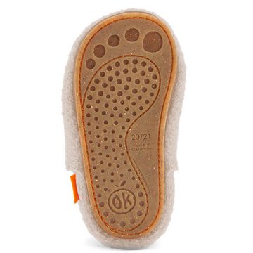 Orangenkinder® Wollwalk mit Sohle Kinder Hausschuh 100% Wolle vom Merinoschaf, Made in Germany, atmungsaktiv