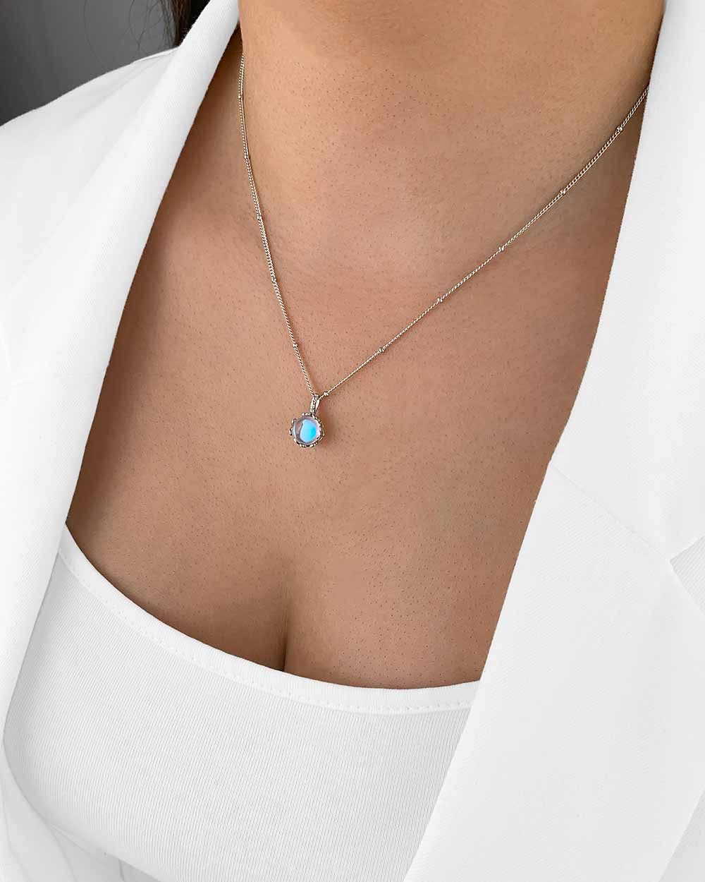 DANIEL CLIFFORD Kette mit Anhänger 'Mystique' Damen Halskette Silber 925 Mo günstig online kaufen