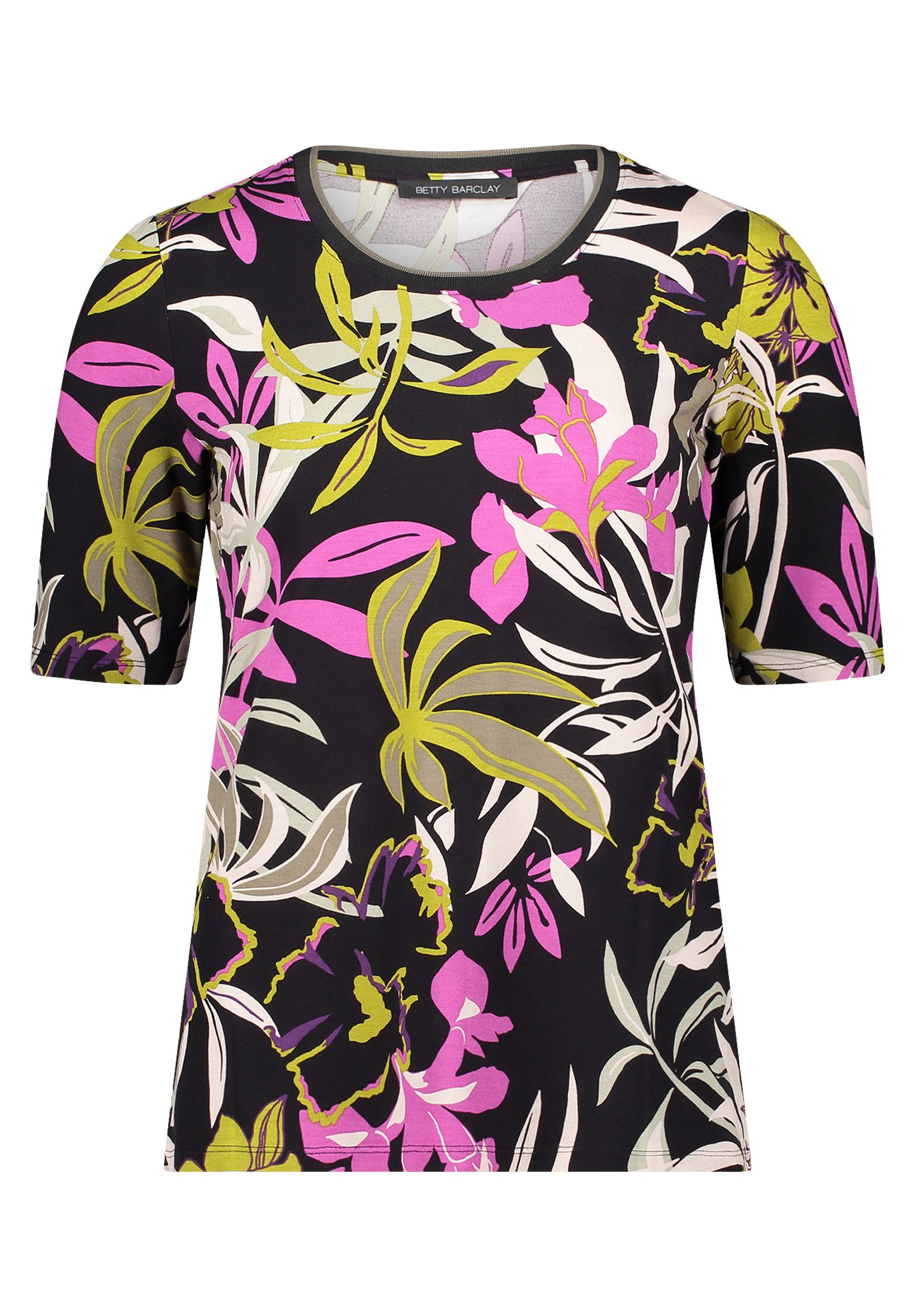 Betty Barclay Kurzarmshirt Damen mit Print (1-tlg) Rippbündchen günstig online kaufen