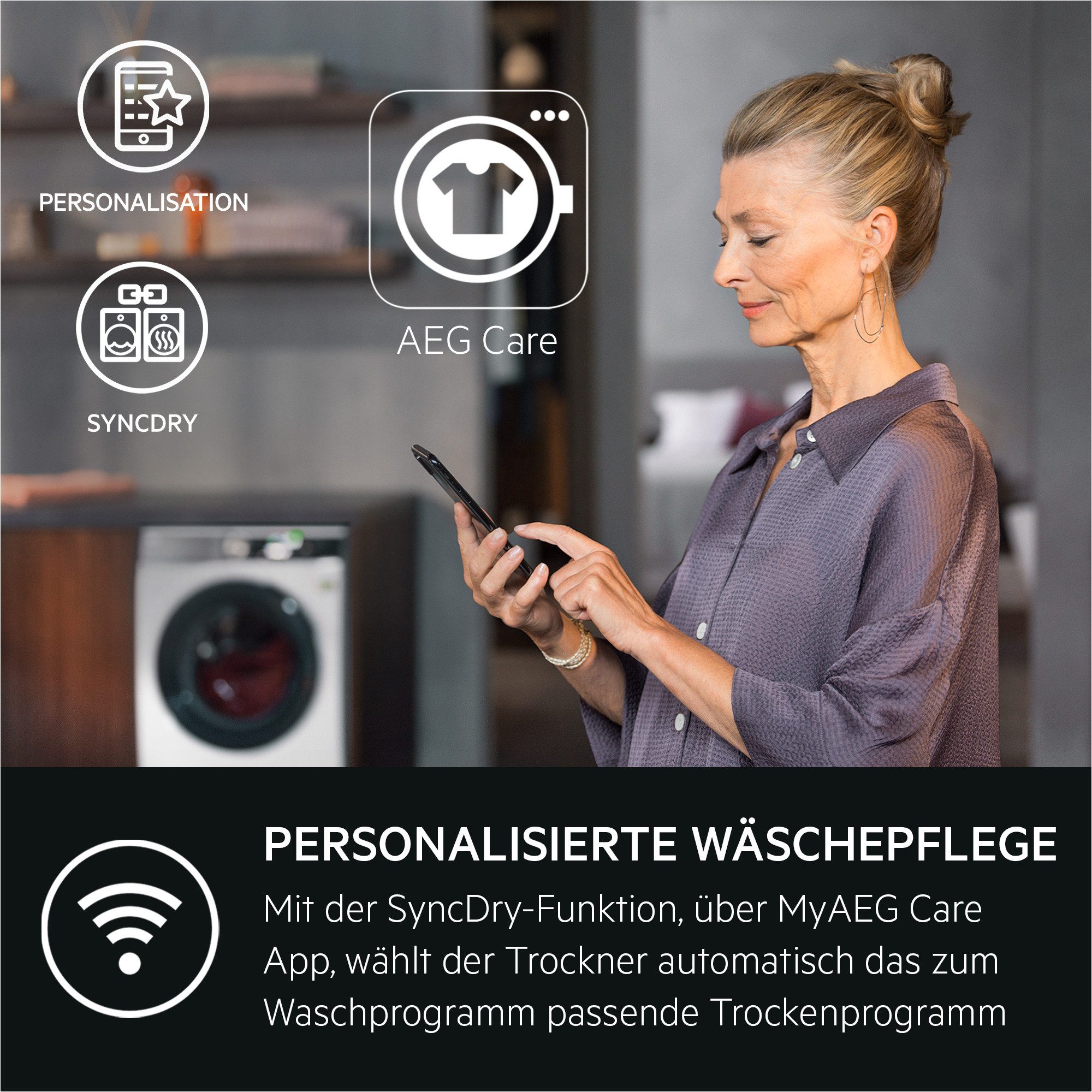 AEG Wärmepumpentrockner 9000 AbsoluteCare® Plus TR9W75790, 3D-Scan: Daunenjacken so flauschig und warm wie am ersten Tag