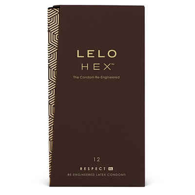 Lelo XXL-Kondome LELO HEX XL Презервативы 12-er Pack
