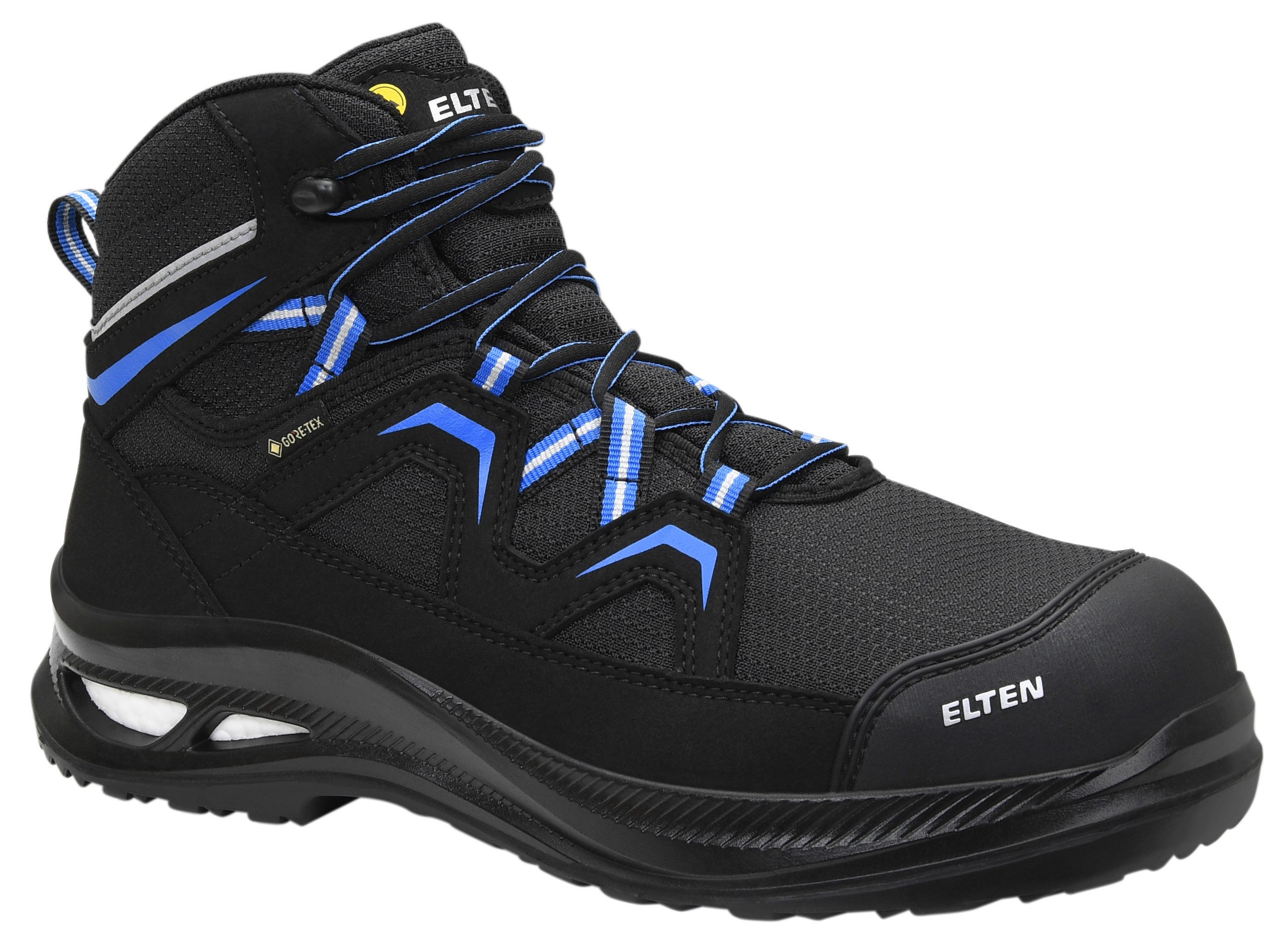 ELTEN FRY XXG Pro GTX® black-blue Mid ESD S3 Sicherheitsstiefel (Schuhkarton, Paar)