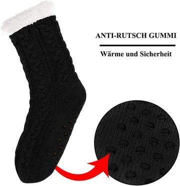 Alster Herz ABS-Socken »Kuschelsocken mit ABS Sohle, Schuhgröße 35-41, A0221«