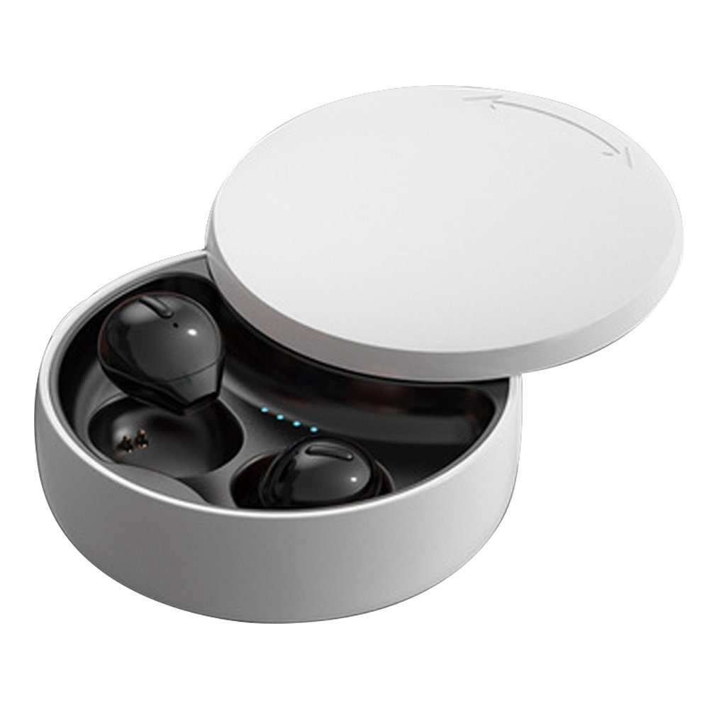 GelldG In Ear Bluetooth Kopfhörer, 5–6 Stunden Wiedergabe wireless Kopfhörer schwarz