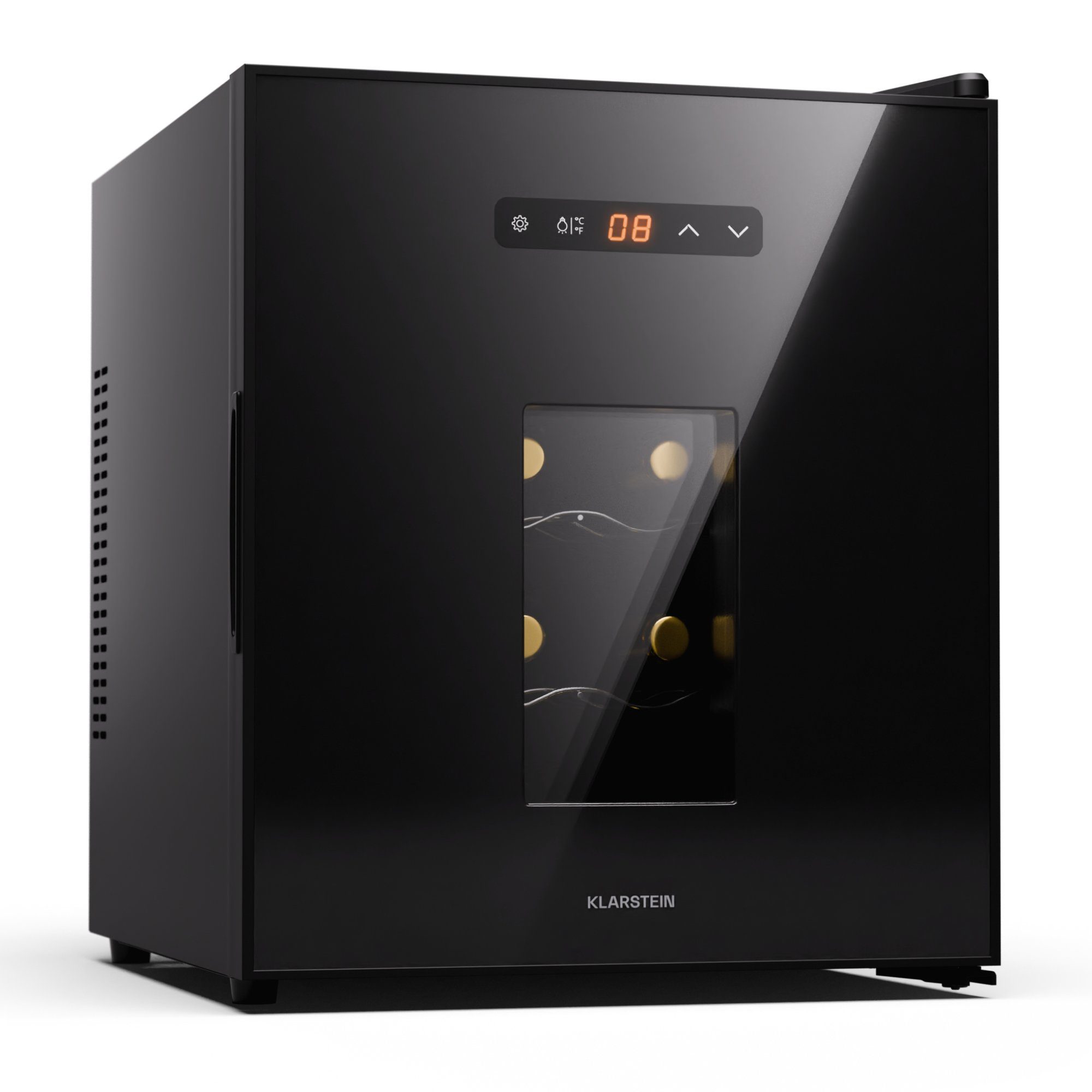 Klarstein Weinkühlschrank Silent Vino 16 bottle uno, für 16 Standardflaschen á 0,75l,Wein Flaschenkühlschrank Weintemperierschrank Weinschrank Kühlschrank