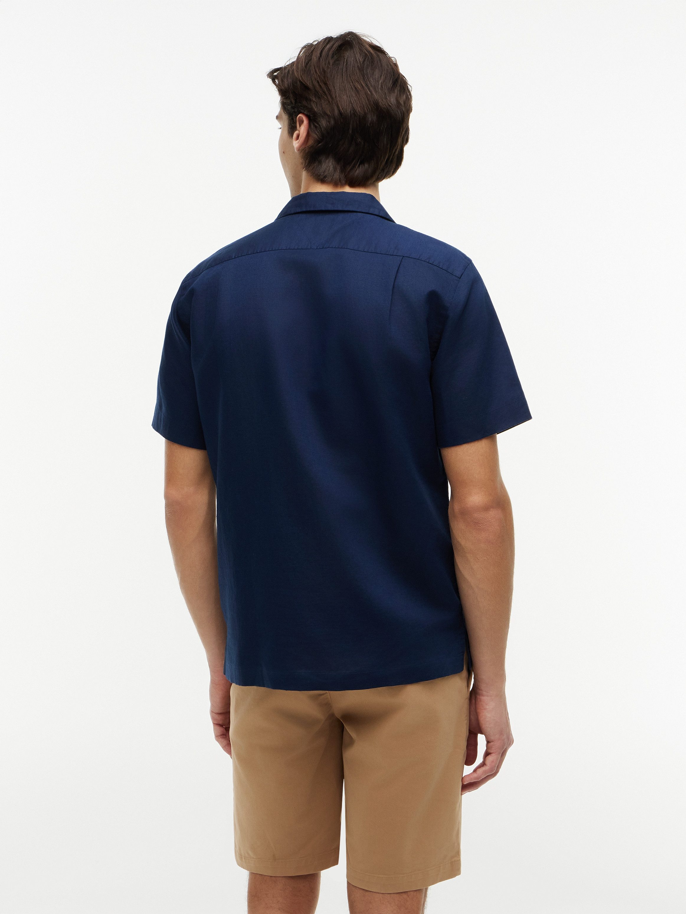 Tommy Hilfiger Kurzarmhemd LINEN BLEND SOLID SS RF SHT
