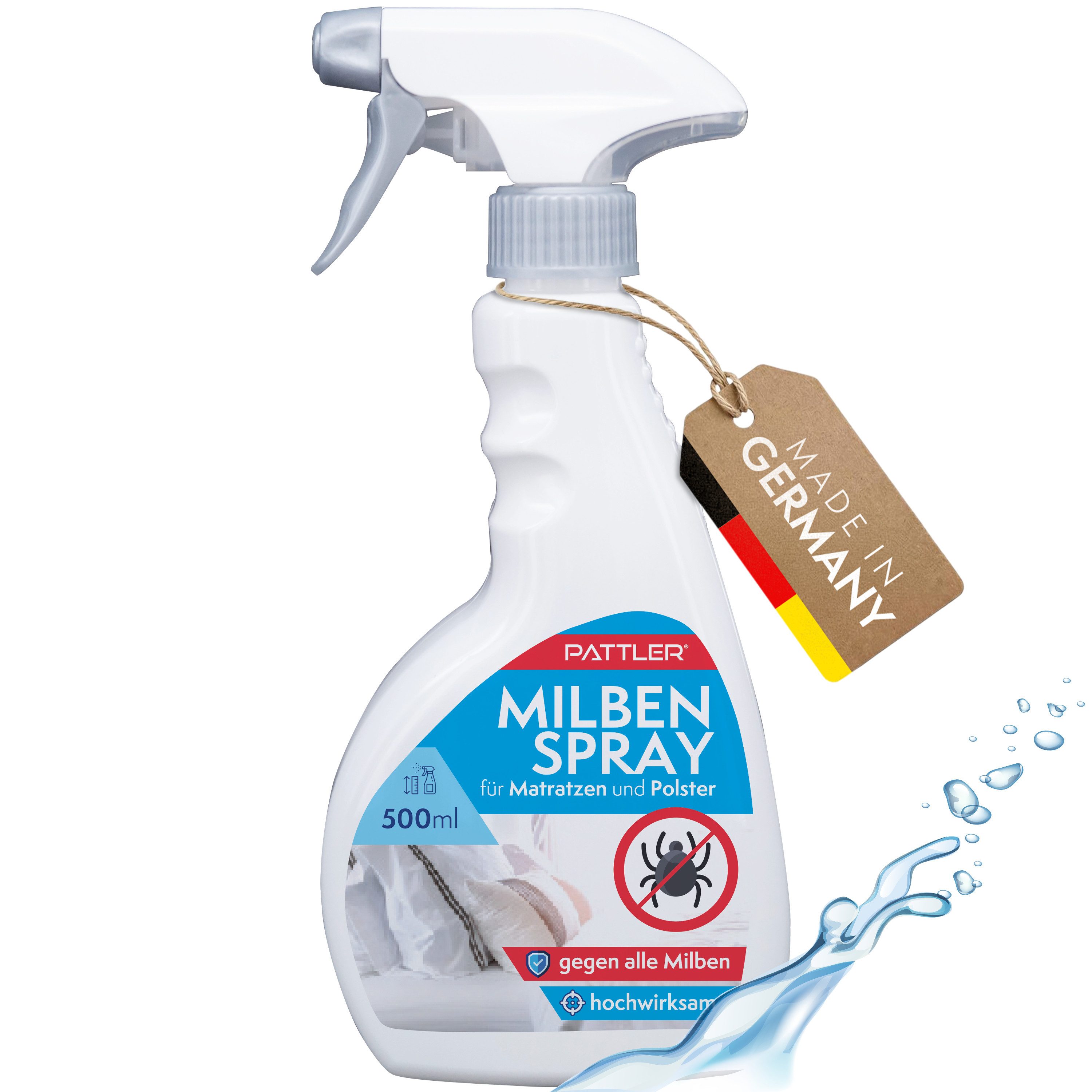 Pattler Milbenspray Optimiert für Matratzen & Textilien, 500 ml, 500 ml
