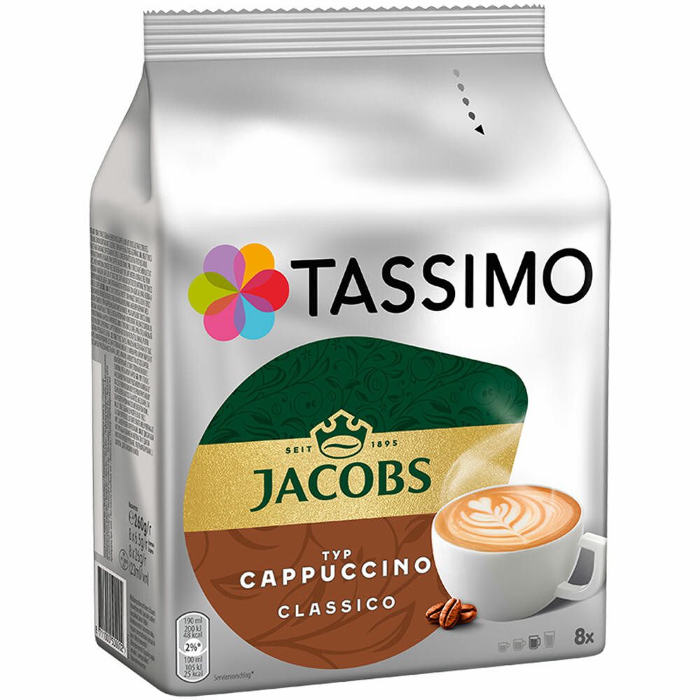 TASSIMO Kaffee Cappuccino 16 T-Discs (8 Portionen)