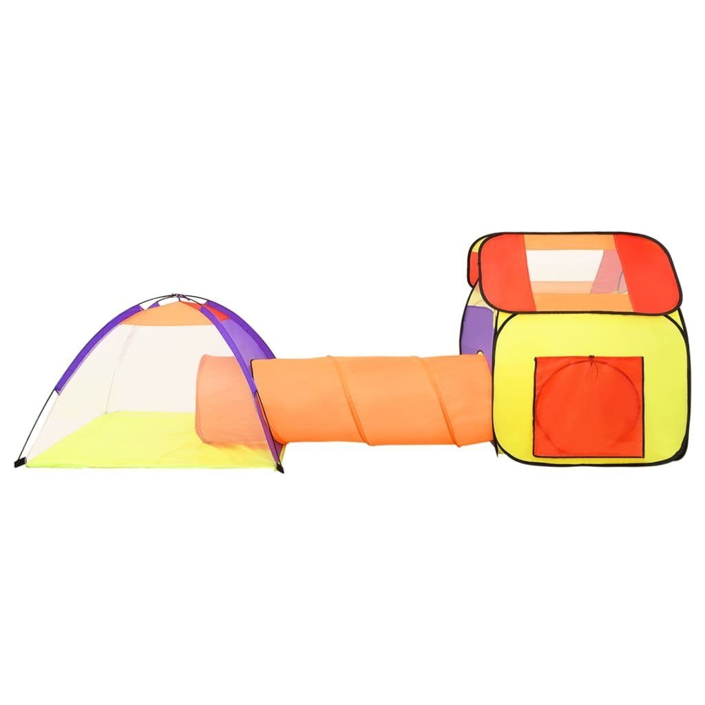 vidaXL Spielzelt Spielzelt für Kinder cm 338x123x111 Bällebad Mehrfarbig Tunnelzelt