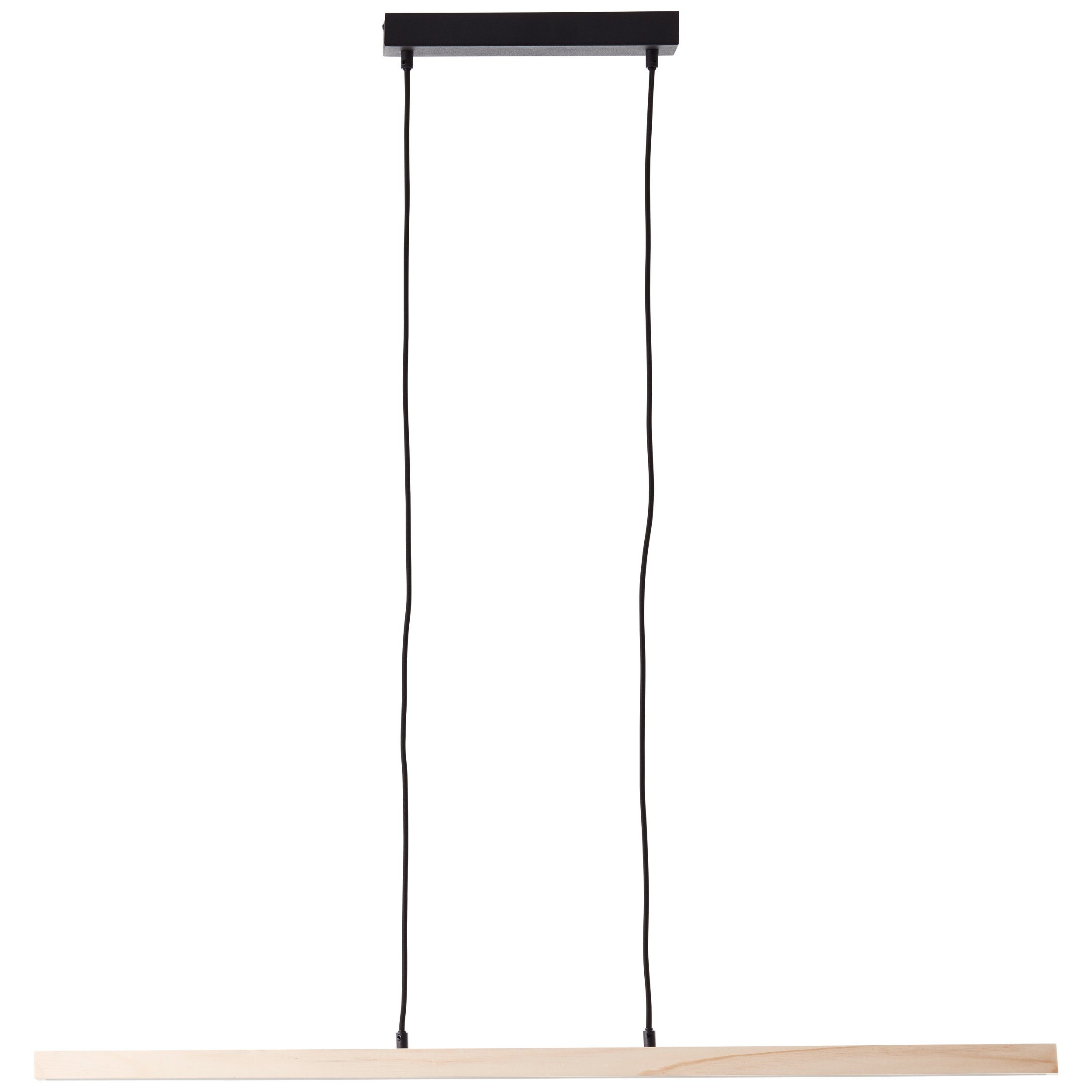 Brilliant LED Pendelleuchte Arion, LED fest integriert, Warmweiß, aus Holz, 150 cm Höhe, 103 cm Breite, 2400 lm, 3000 K