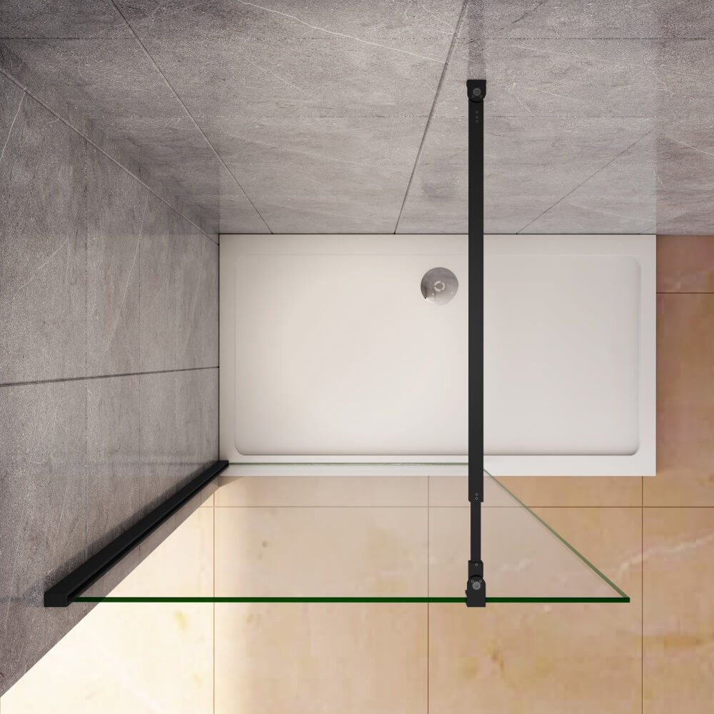 Duschparadies Duschwand H:200cm 8mm Sicherheitsglas walk in Dusche Duschabt günstig online kaufen