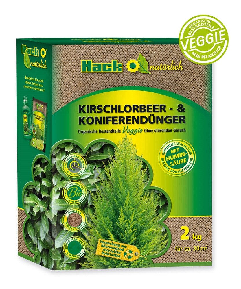 Spezialdünger Hack Kirschlorbeer- & Koniferendünger 2 kg