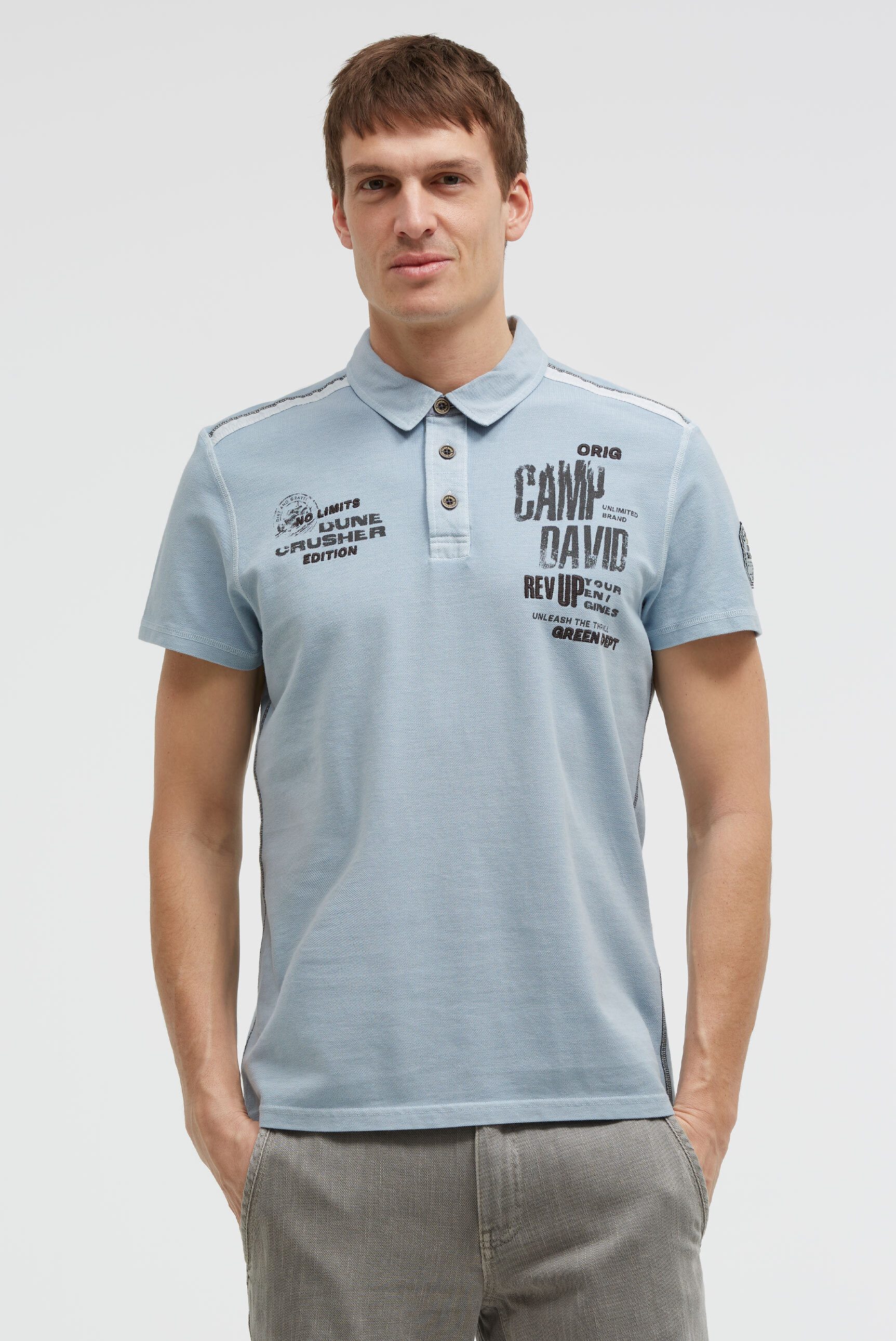 CAMP DAVID Poloshirt aus Baumwolle