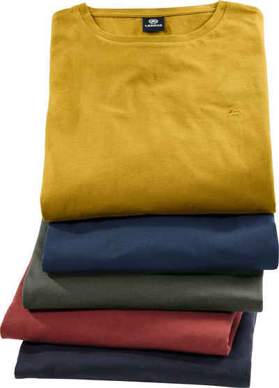 LERROS T-Shirt (Spar-Set, 5er-Pack) aus reiner Baumwolle, in formstabiler Qualität