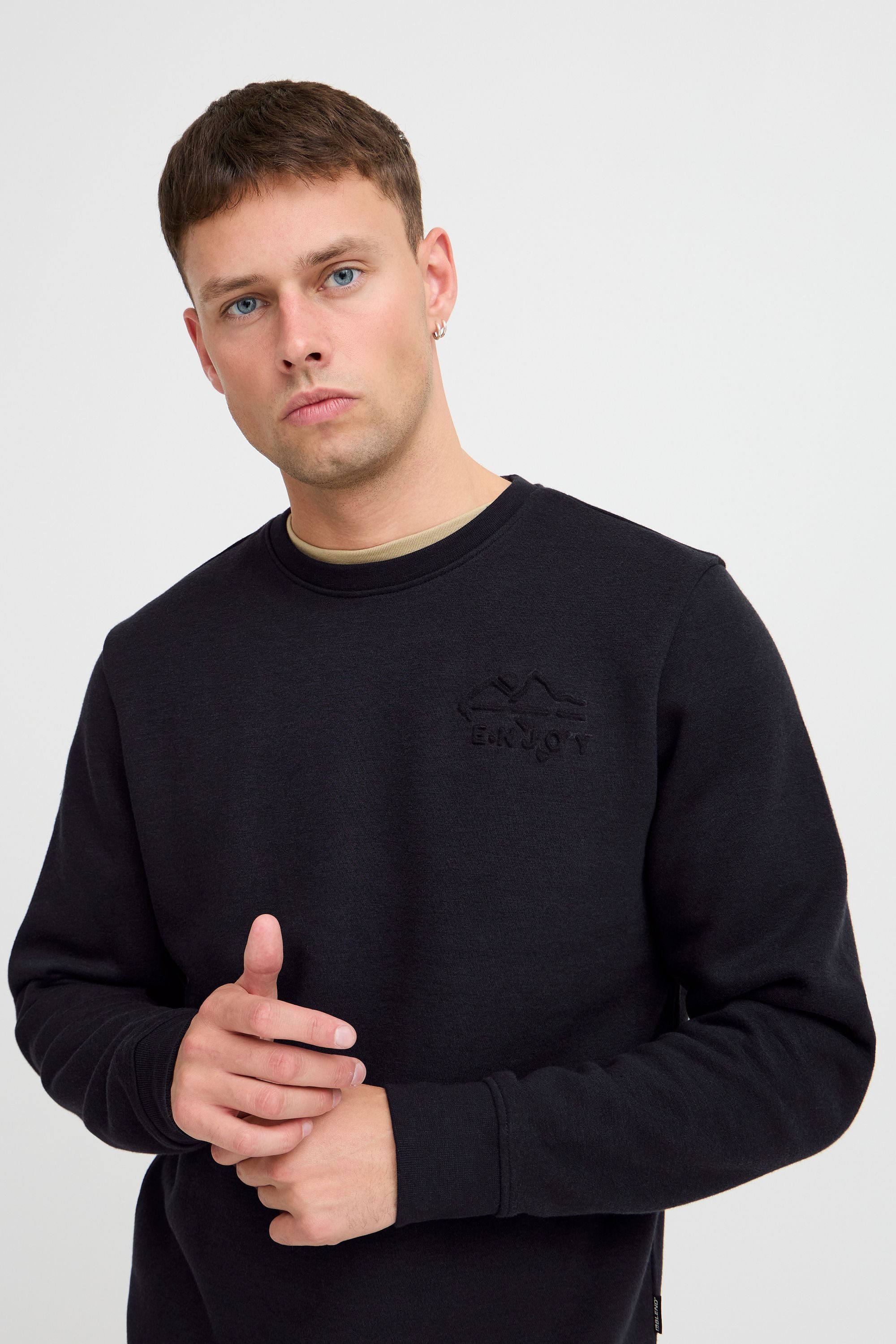 Blend Rundhalspullover BHSweatshirt Klassischer Sweatpullover mit Rundhalsausschnitt
