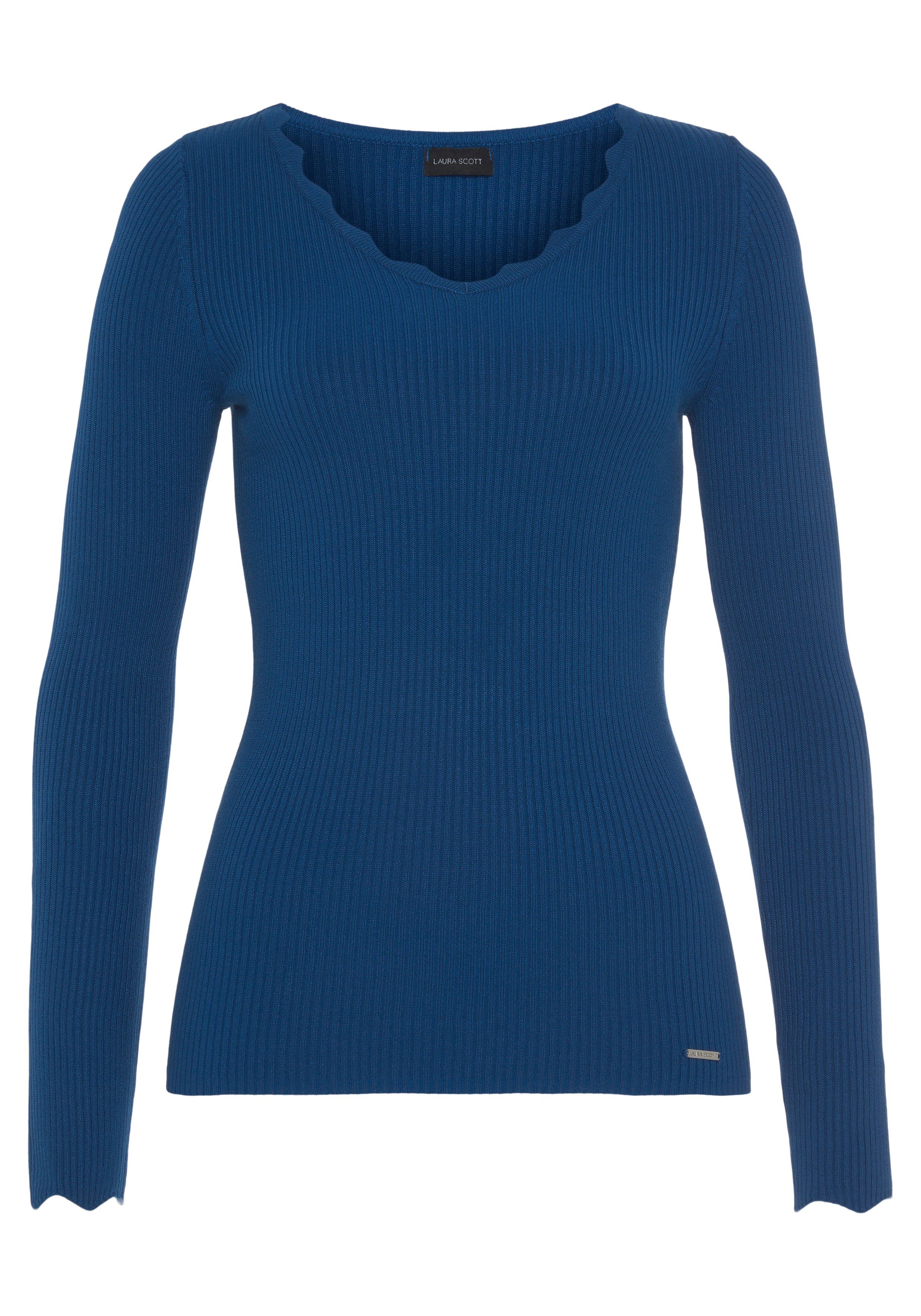 V-Ausschnitt-Pullover