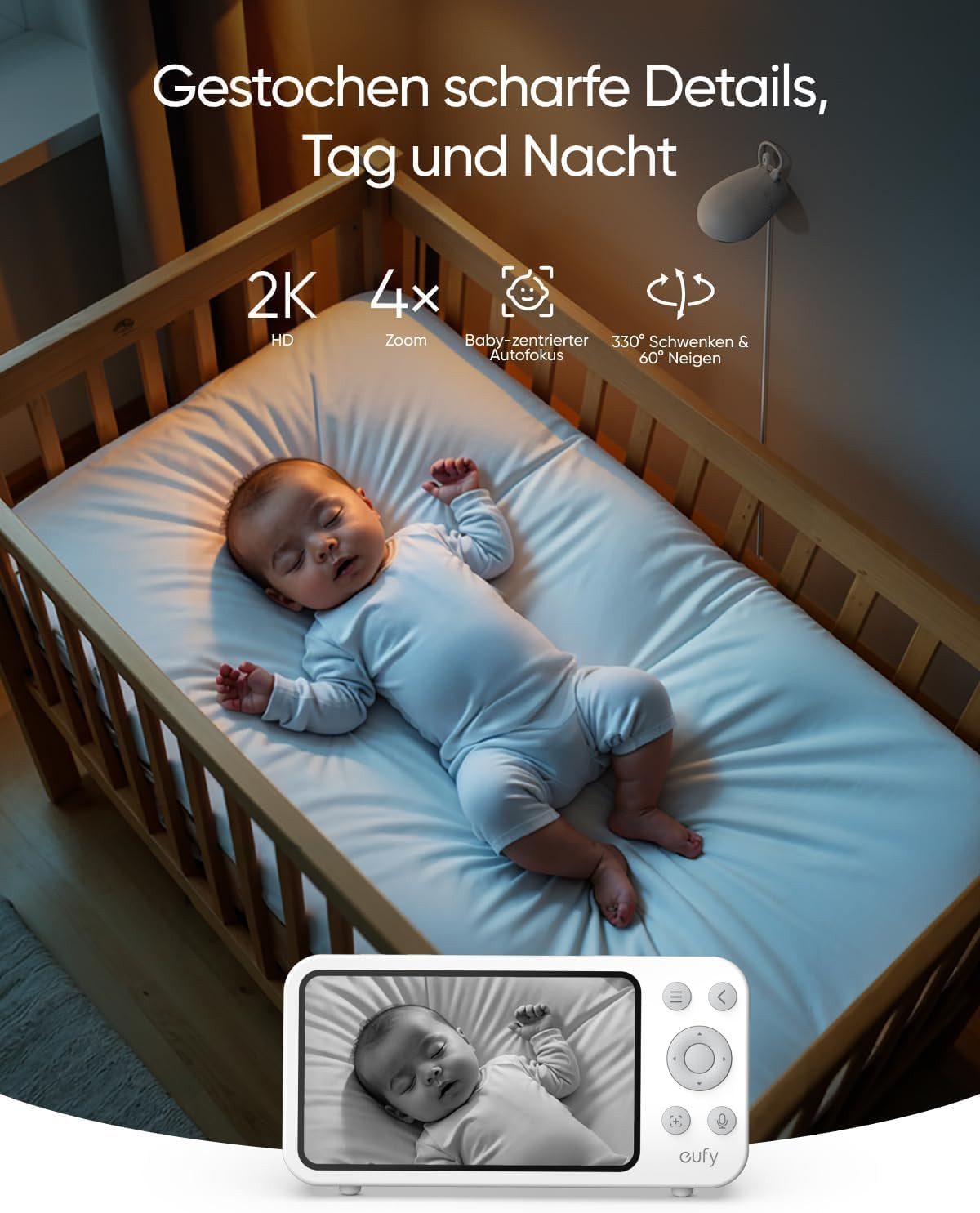 eufy Security Überwachungskamera eufy Babyphone mit Kamera E20 (Innenbereich, 1-tlg)