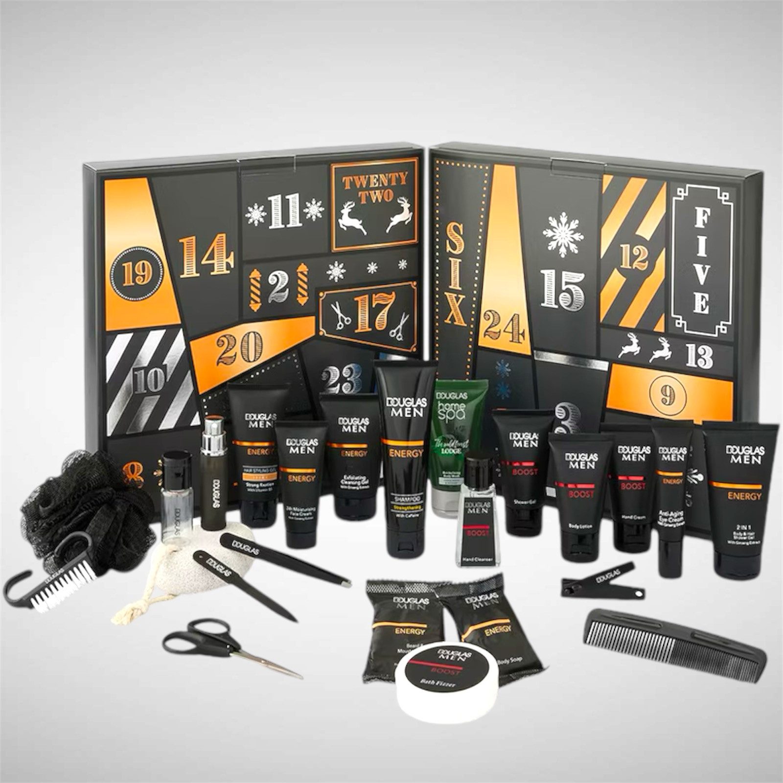 Douglas Kosmetik-Adventskalender für Herren 2024 24 Beauty Pflegeprodukte und smarte Accessoires, Perfektes Präsent für beautyaffine Männer
