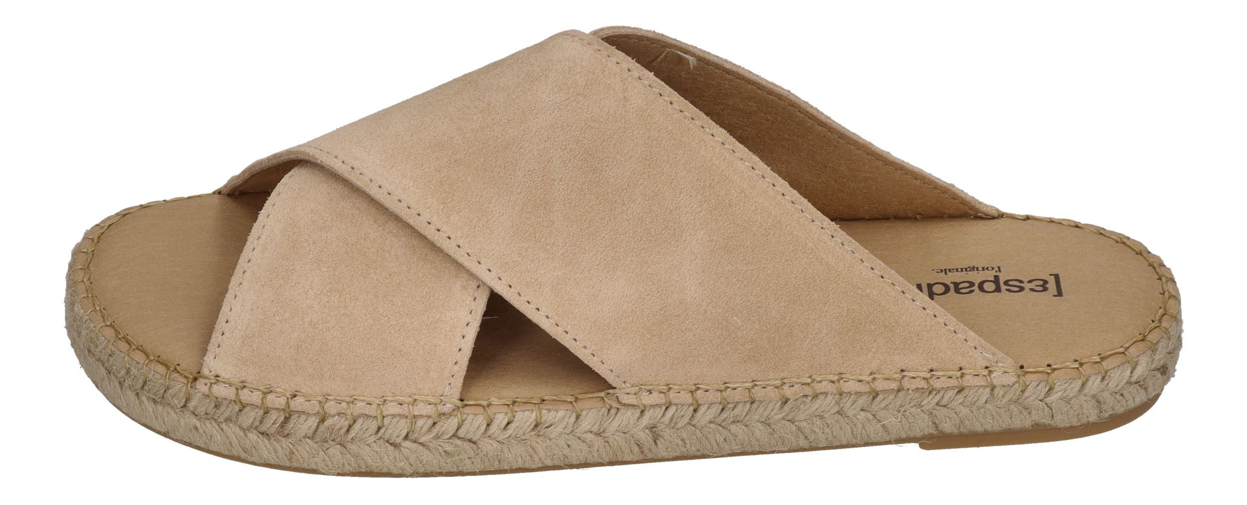 espadrij l´originale CROISETTE VELOUR MEN Pantolette Beige günstig online kaufen