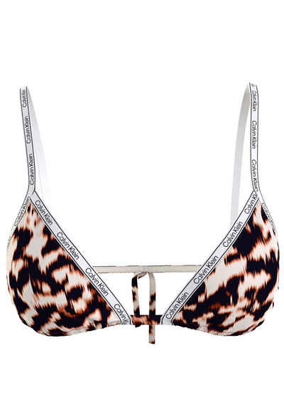 Calvin Klein Swimwear Triangel-Bikini-Top »Ginger«, mit Animalprint