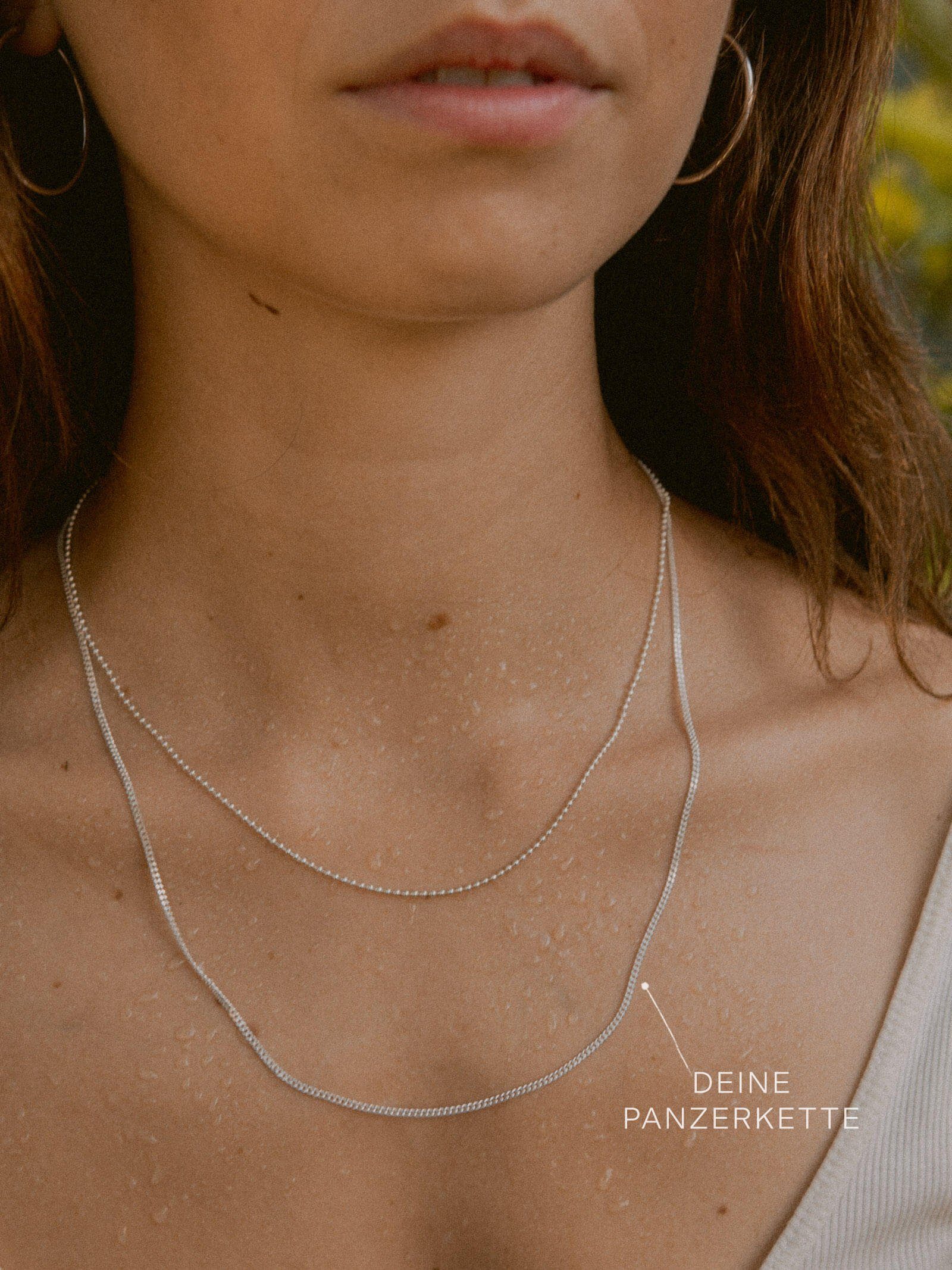 modabilé Silberkette Panzerkette SINCERE, Damen Halskette 1,7mm, 35cm Kette günstig online kaufen