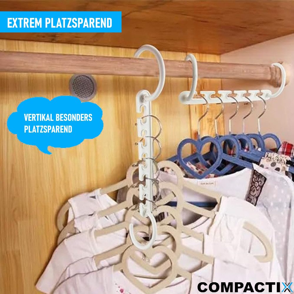 MAVURA Mehrfach-Kleiderbügel COMPACTIX Kleiderbügel Platzsparende rutschfes günstig online kaufen