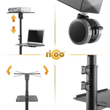 RICOO CZ0800 Halterung, (Beamer Halterung mit Rollen Projektor Ständer Laptop Tisch Rollwagen)