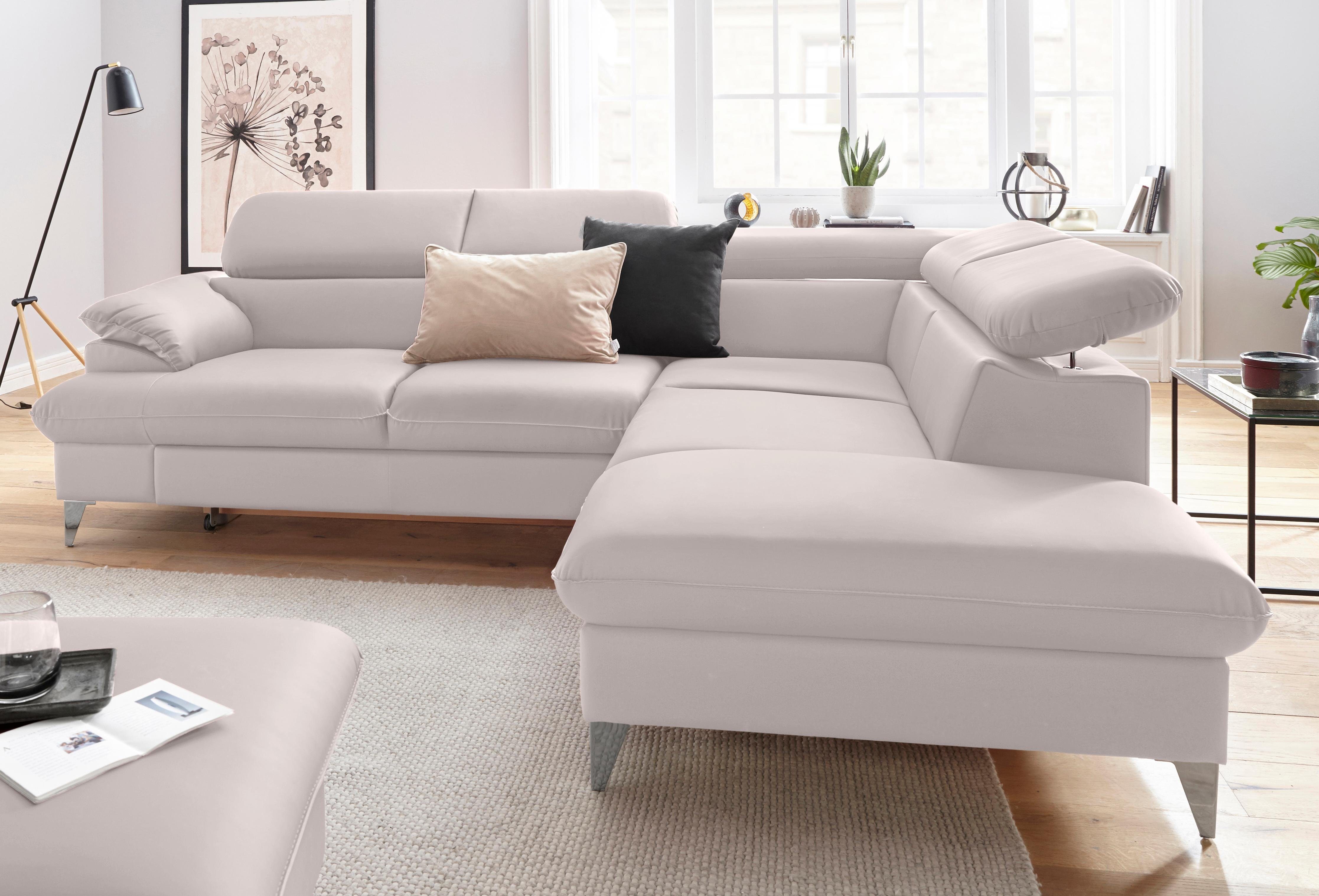 COTTA Ecksofa "Caluso L-Form", mit Kopfteilverstellung, wahlweise mit Bettf günstig online kaufen