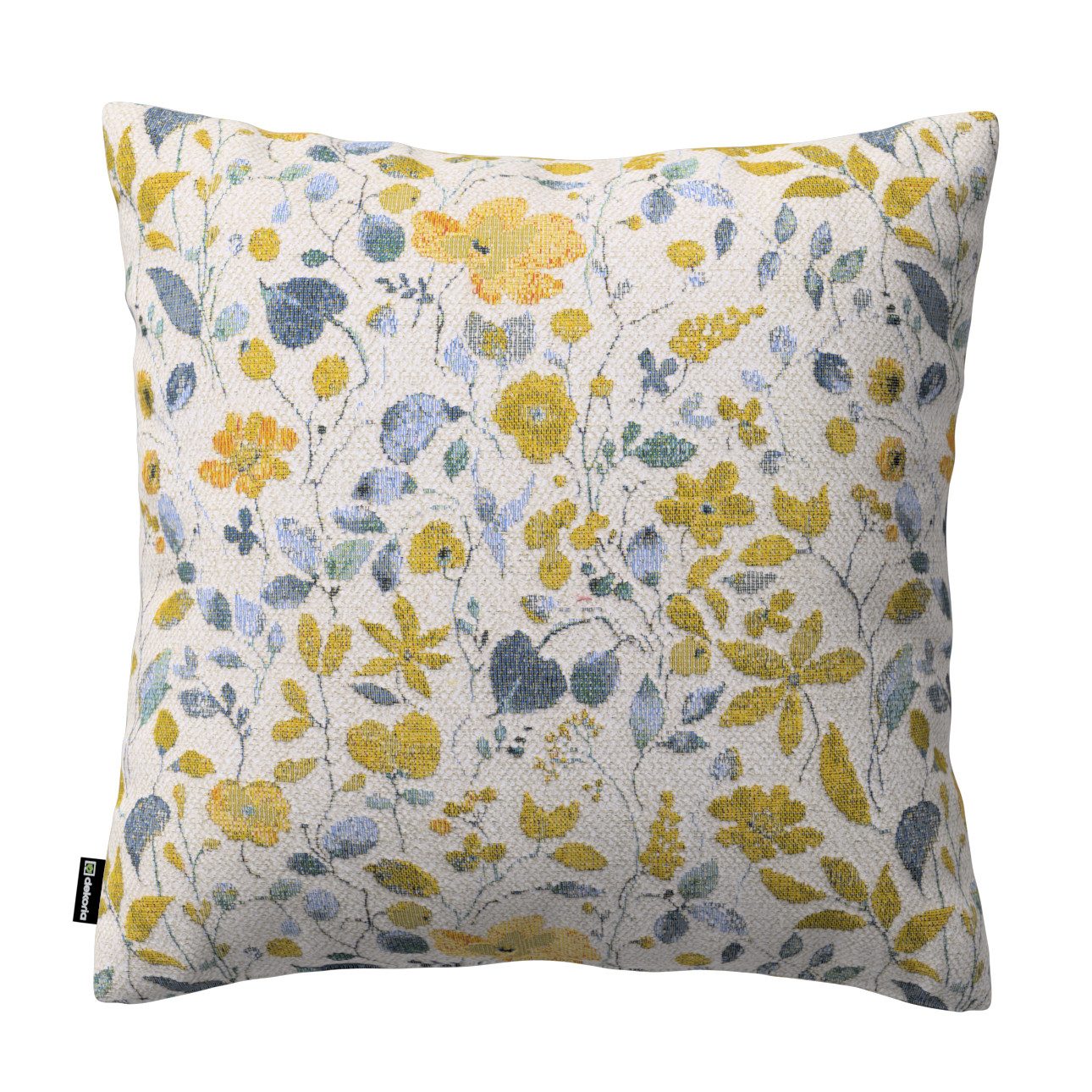 Kissenhülle Mia, blau-gelb, 50 x 50 cm, Cosy Home (145-16) günstig online kaufen