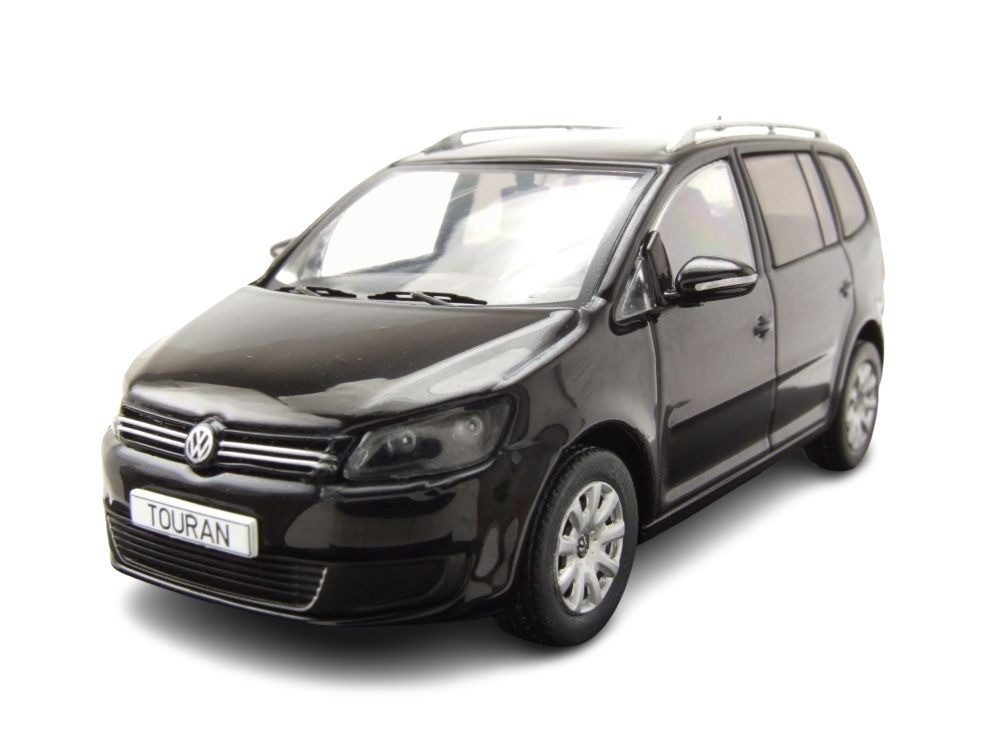 ixo Models Modellauto VW Touran 2010 schwarz, Maßstab 1:43