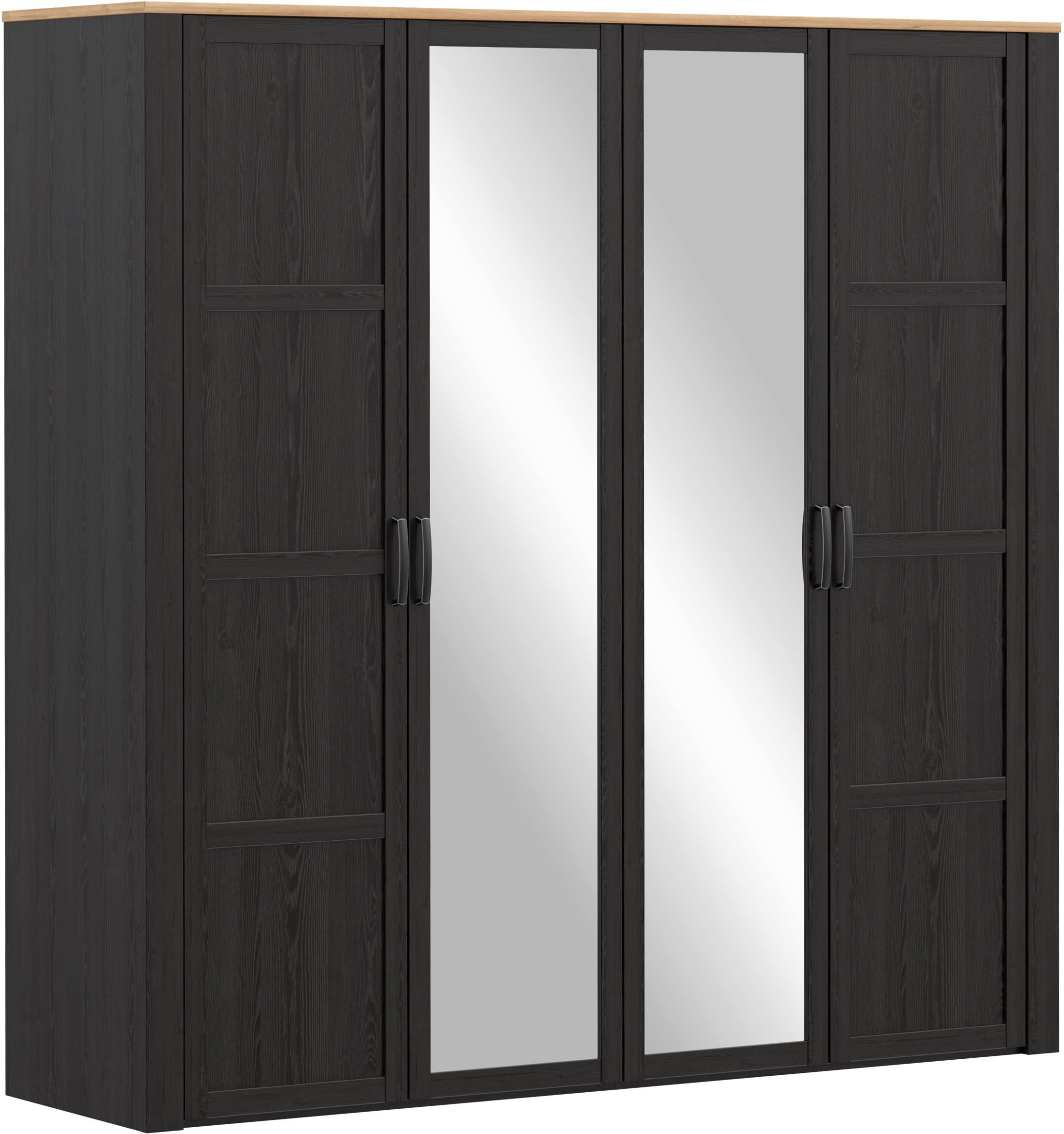 FORTE Kleiderschrank Bohol Höhe 214 cm, Spiegeltüre, SoftClose