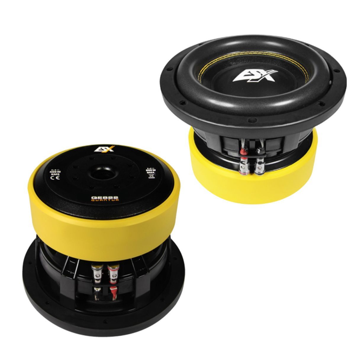 ESX QE822 QUANTUM QE 20cm Subwoofer Auto-Subwoofer (400 W, max.: W 20 cm)