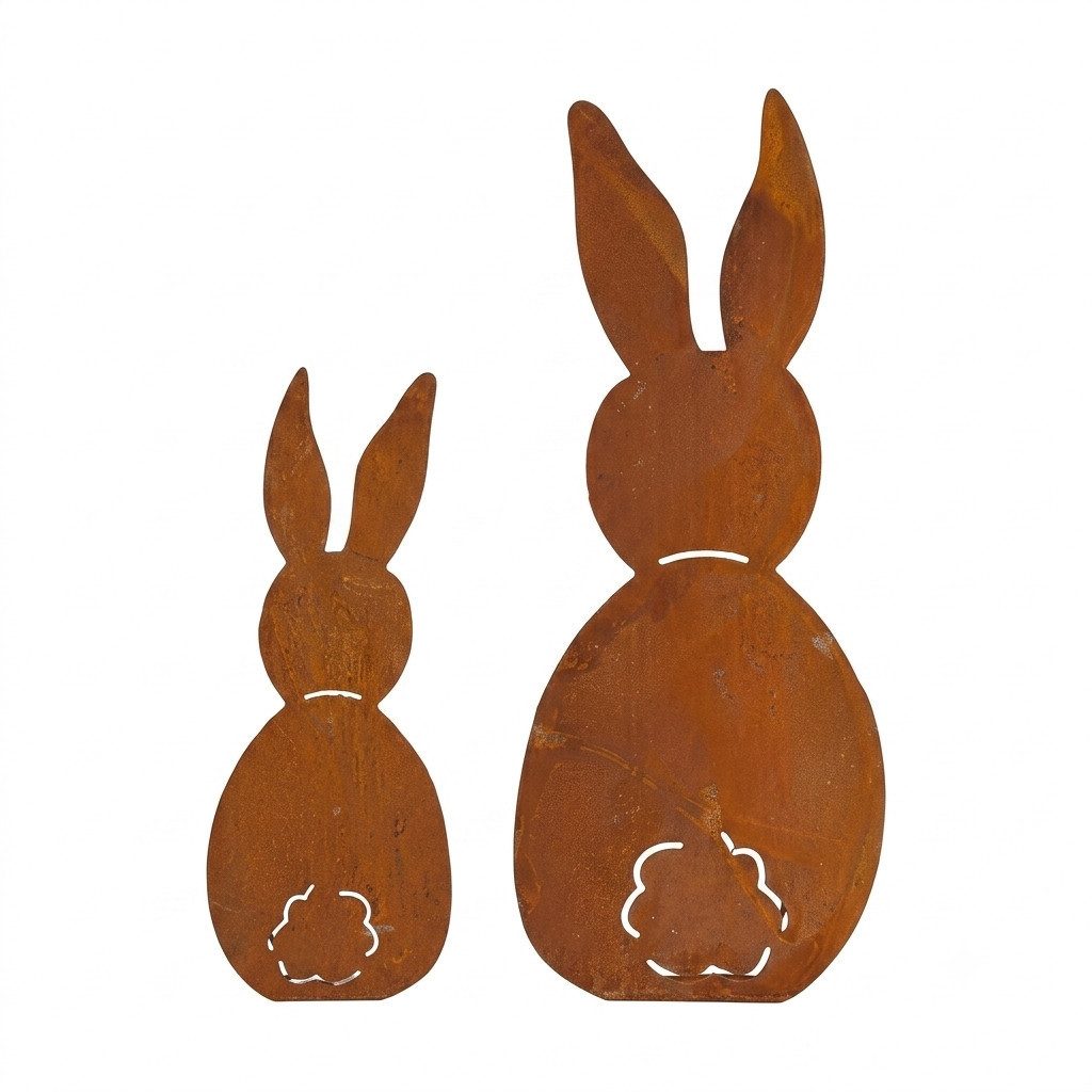 Home-trends24.de Osterfigur Figur Hasen Garten Deko Hase Rostoptik Gartenstecker 2er Set. Reduzierter Preis € 13,90. Unverbindliche Preisempfehlung € 17,95, (€ 6,95 pro 1 Stk)