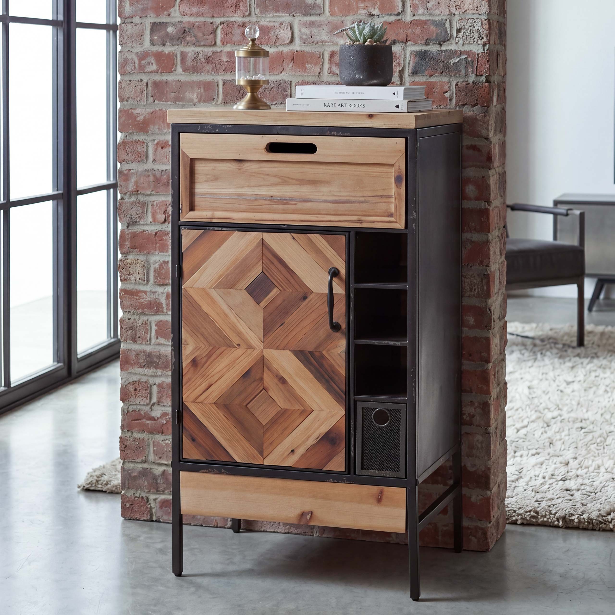 MCW Kommode MCW-Q77-2 (1 St), im angesagten Industrial Design