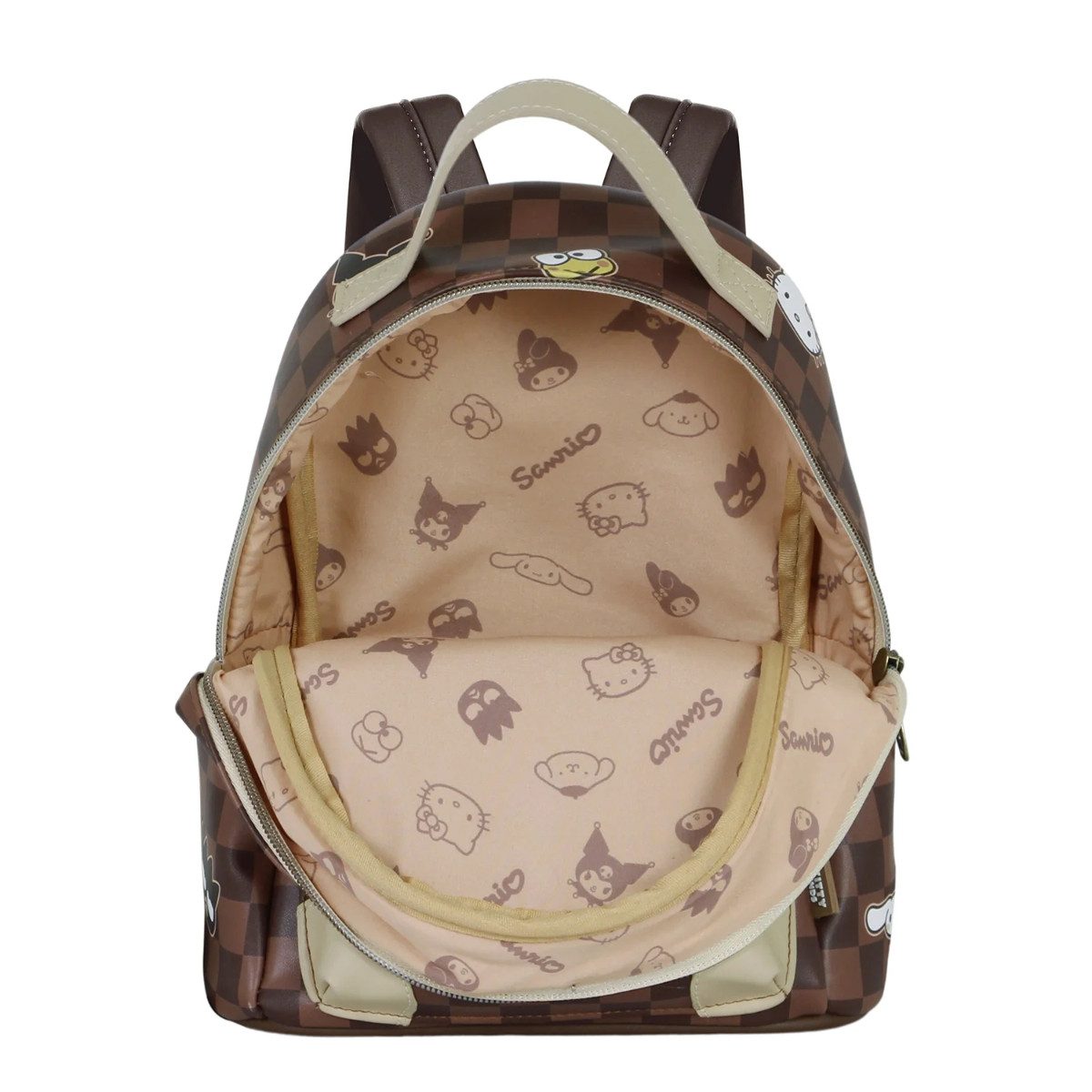Hello Kitty Rucksack mit Frontfach Seitenfächern Alltag Schule Reise (1-tlg)