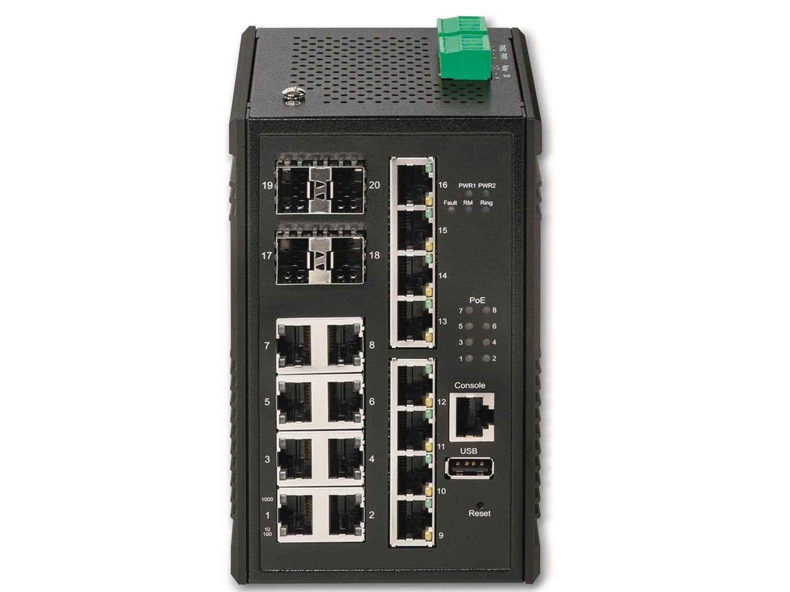 Edimax EDIMAX 16-Port IGS-5416P, Netzwerk-Switch Industrie-Switch