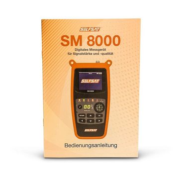 Selfsat Selfsat SM 8000 Camping Satfinder HD DVB-S + DVB-S2 8PSK SAT Messgerät SAT-Kabel