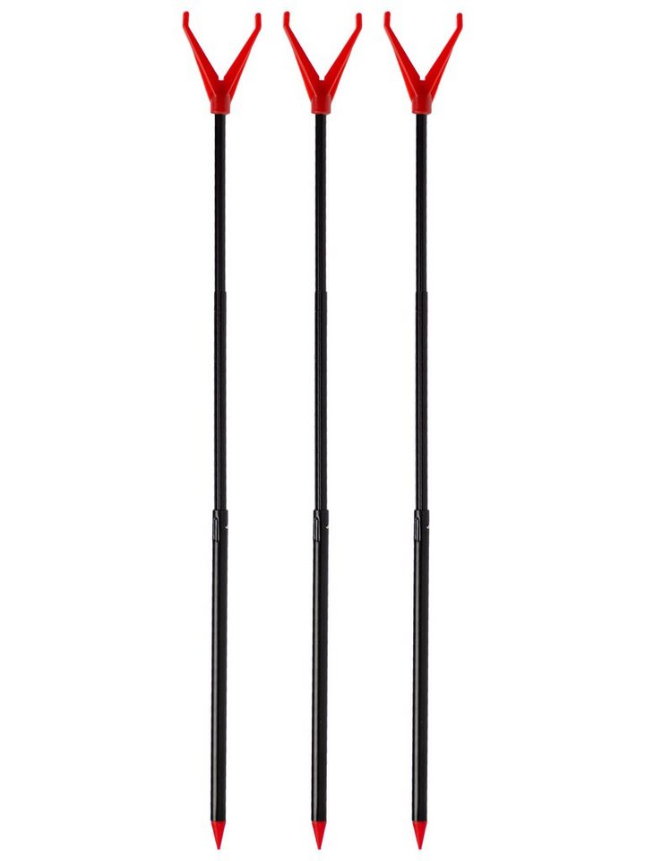 Zite Rutenhalter Stabile V-Rutenauflage aus Glasfaser mit Schnurlaufkerbe 75 cm 3 Stück