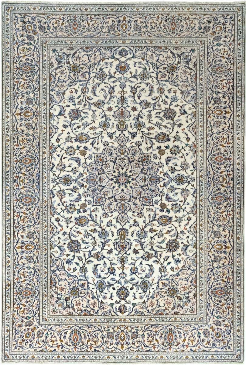 Orientteppich Keshan 211x309 Handgeknüpfter Orientteppich / Perserteppich, Nain Trading, rechteckig, Höhe: 12 mm