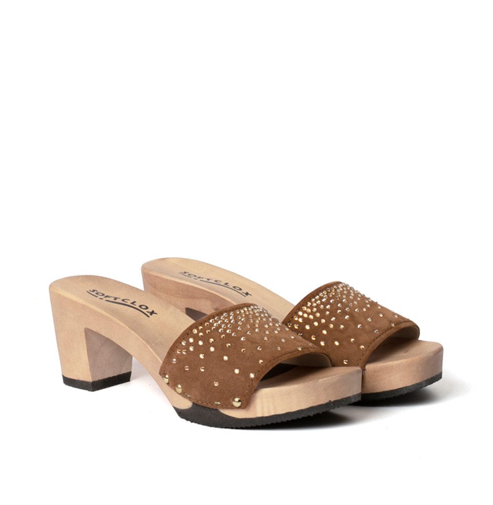 Softclox RANJA Crystal Kaschmir whiskey (hazelnut) Pantolette