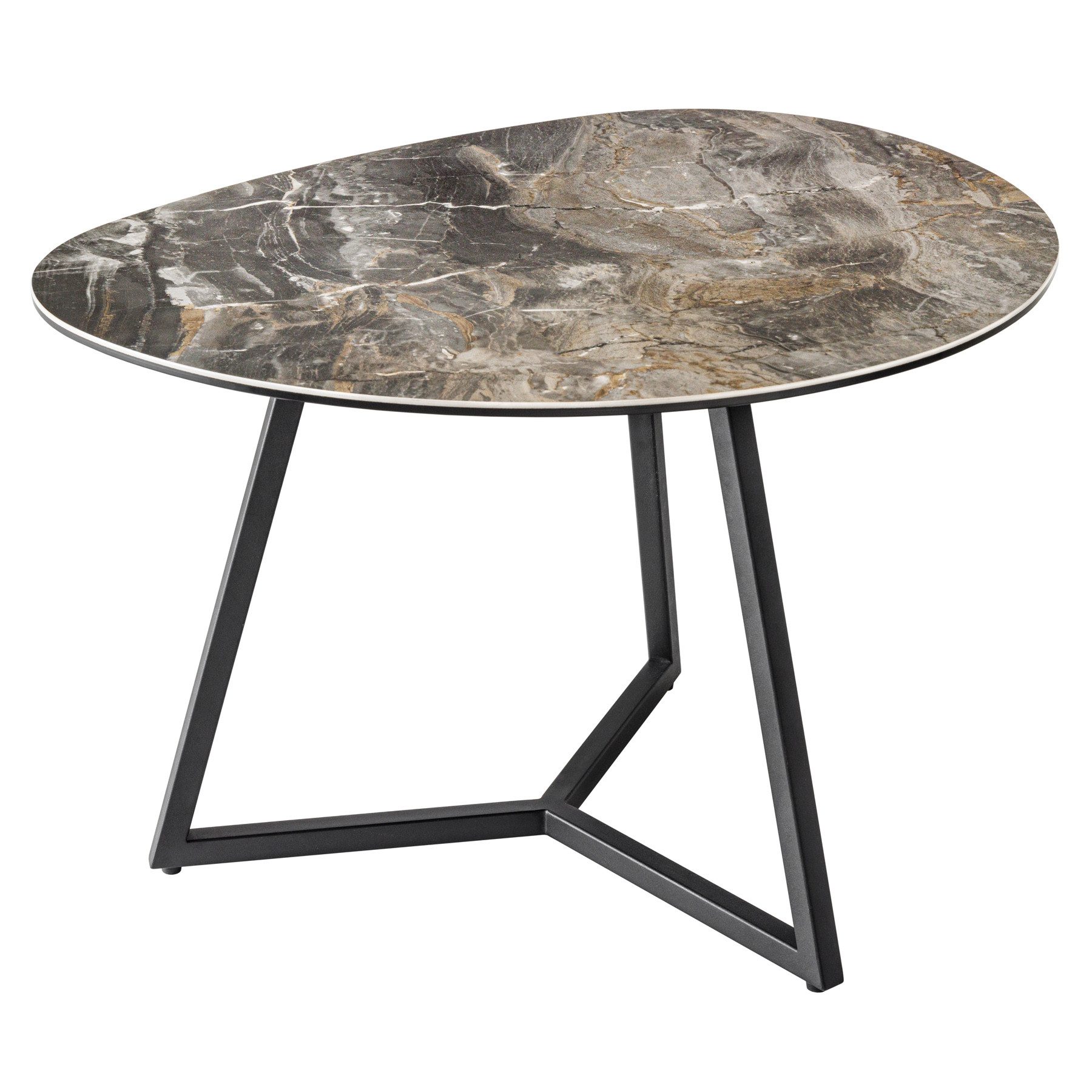 riess-ambiente Couchtisch MARVELOUS 70cm taupe / schwarz (Einzelartikel, 1- günstig online kaufen