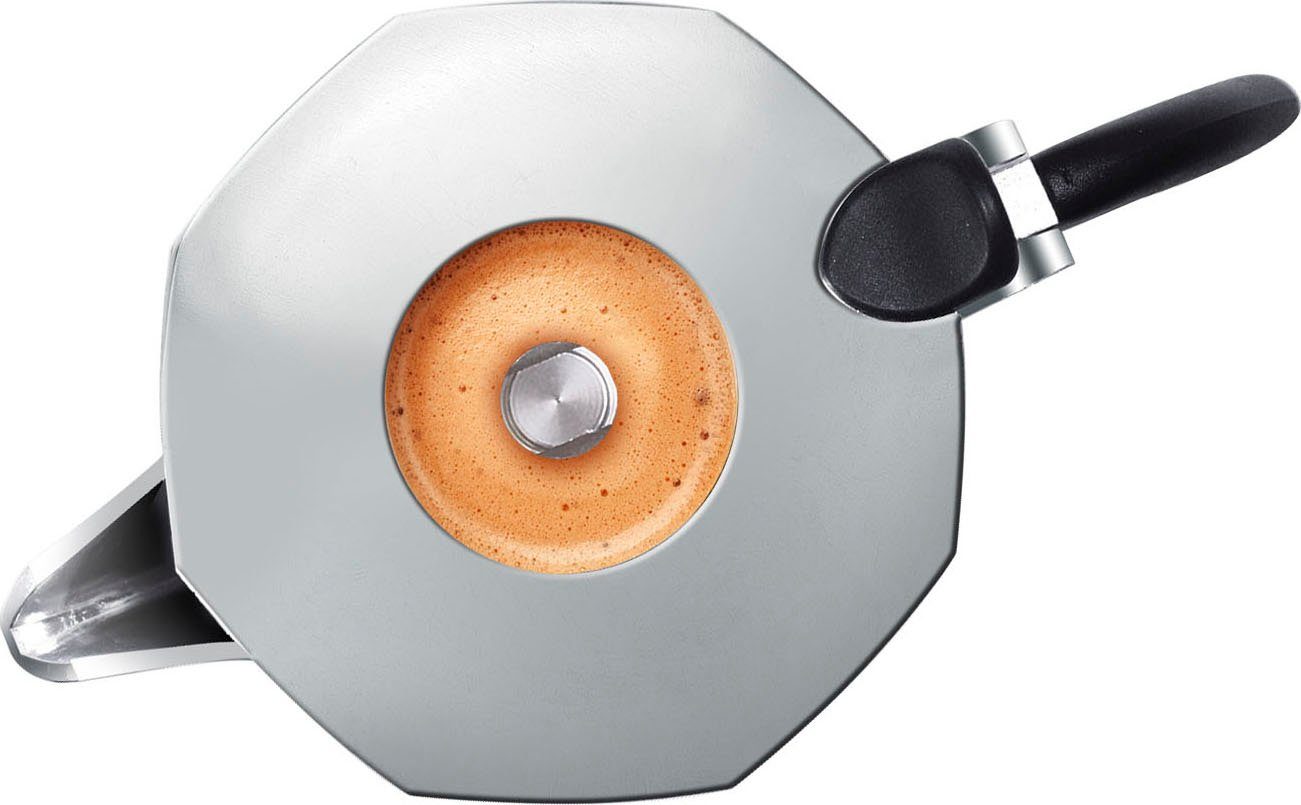 Rommelsbacher Einzelkochplatte Geschenk-Set: Original Bialetti Moka Kanne Brikka + Reisekochplatte