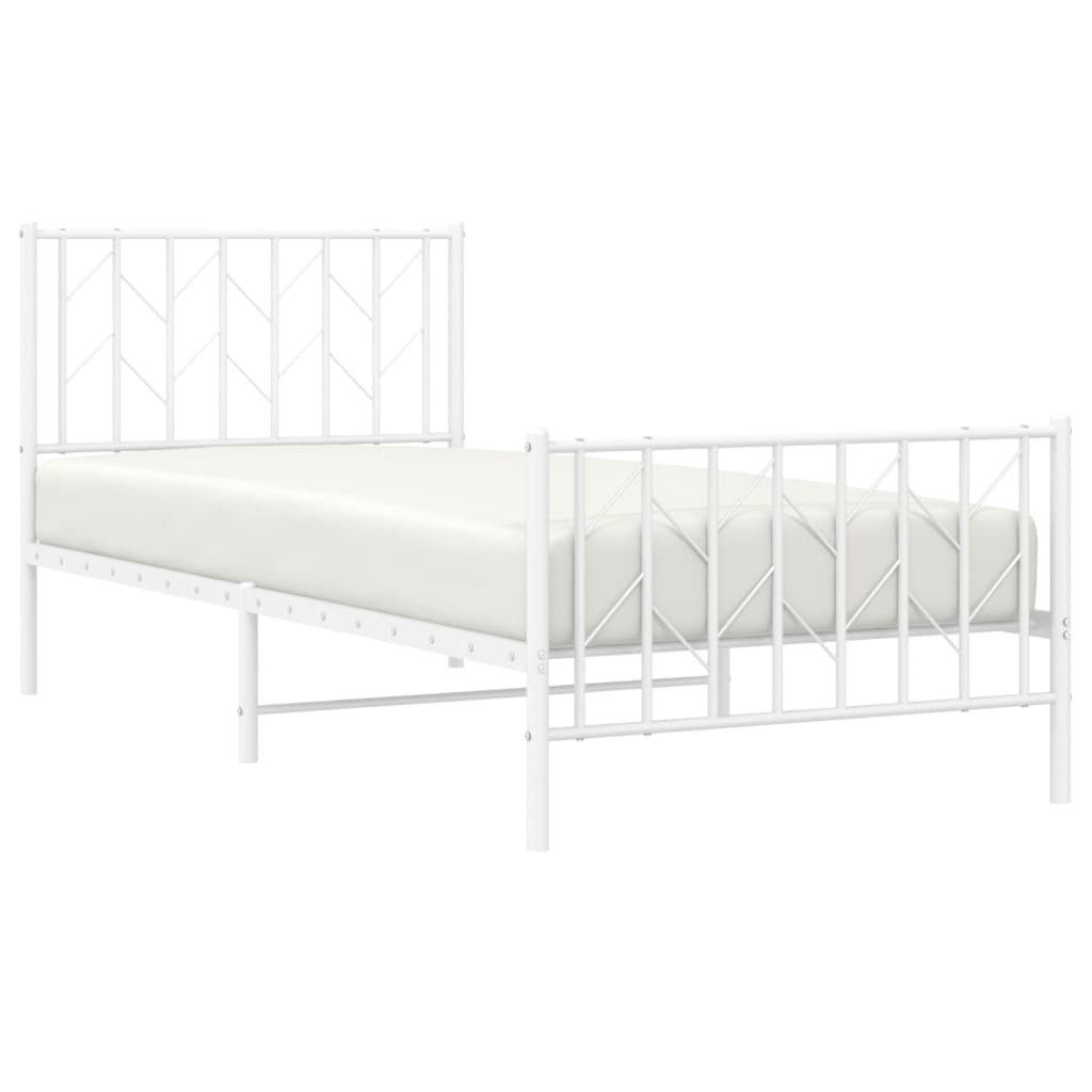 vidaXL Bett Bettgestell mit Kopf- und günstig online kaufen