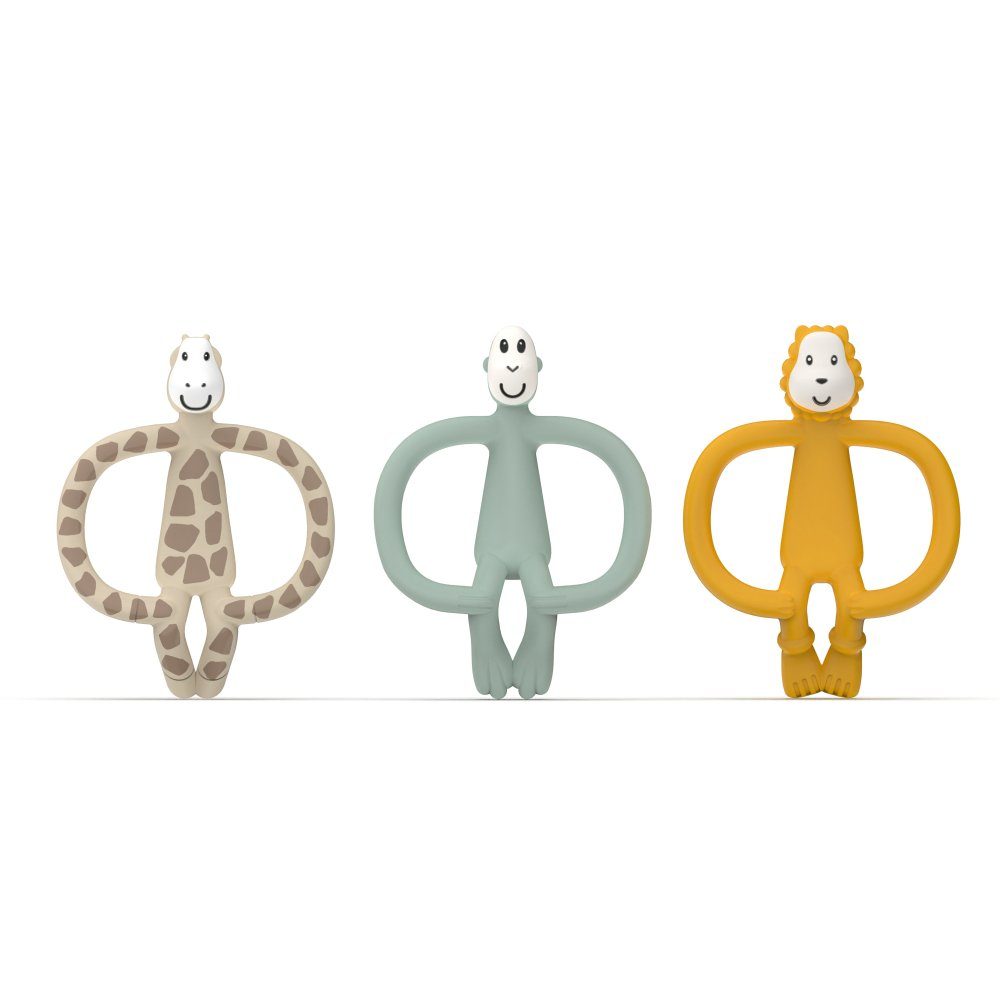 Löwe, Lieblinge Gigi die Giraffe Ludo Geschenkset Monkey Pack, Beißringe Matchstick Affe, 3er Matchstick Monkey Beißring &