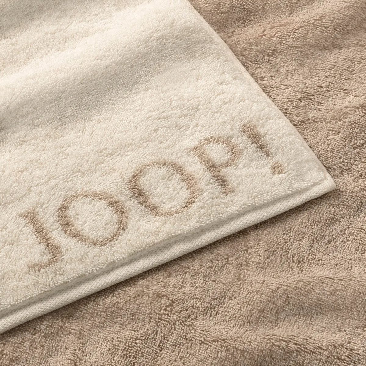 JOOP! Handtuch 2 Stück Joop! Gästetuch Classic Creme Beige 1600-36 30x50, Walkfrottier, 100% Baumwolle – Bild 2 von 3
